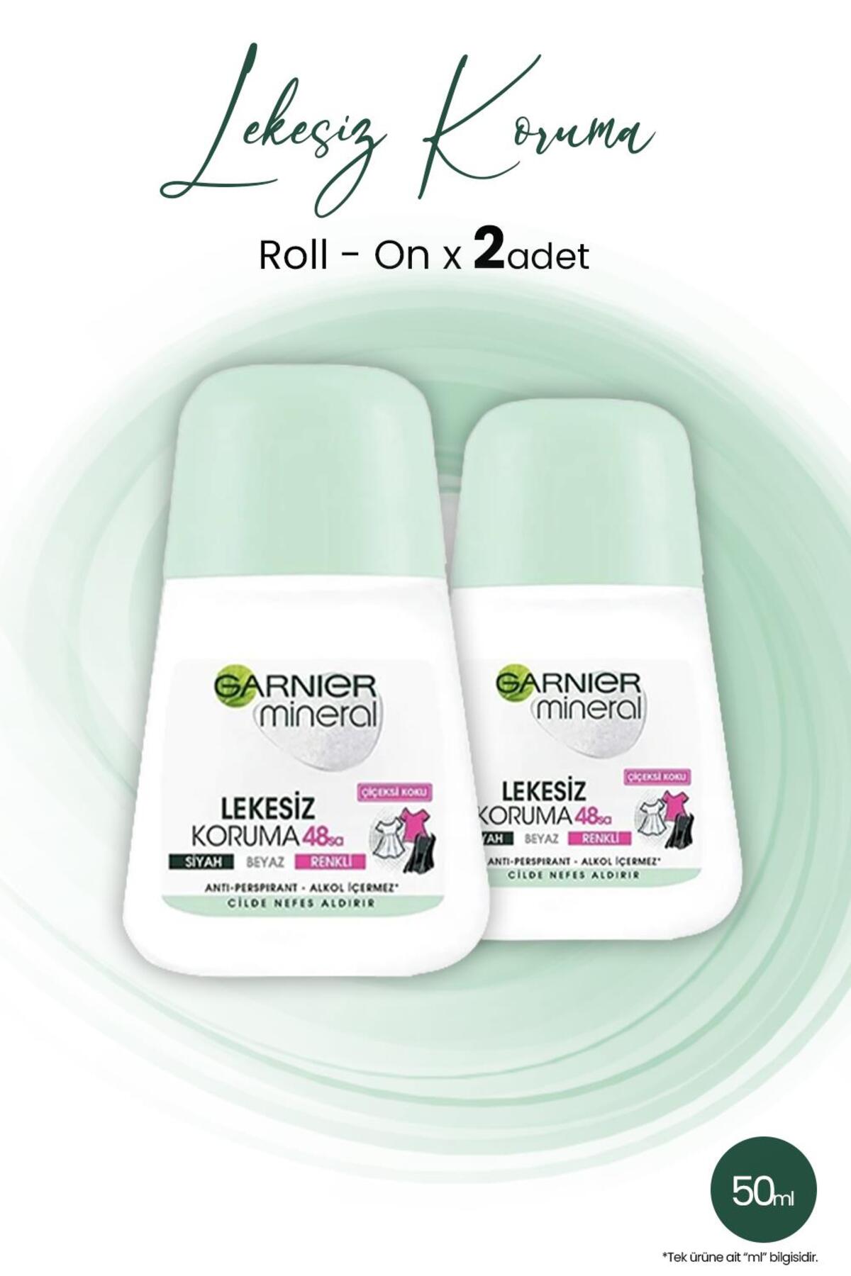 Garnier Mineral 48h Lekesiz Koruma Çiçeksi Koku Roll-on 50 ml X 2 Adet