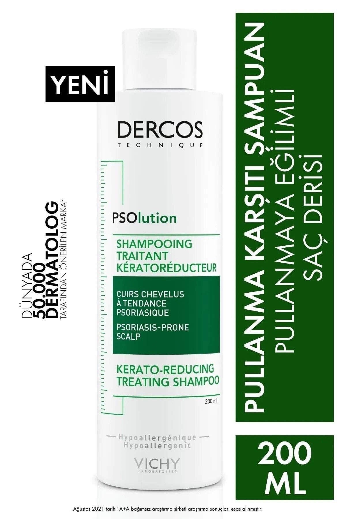 Vichy Dercos Psolution Hair Care Shampoo-Peeling Effect Against Eczema and Flaking 200 Ml Repair173