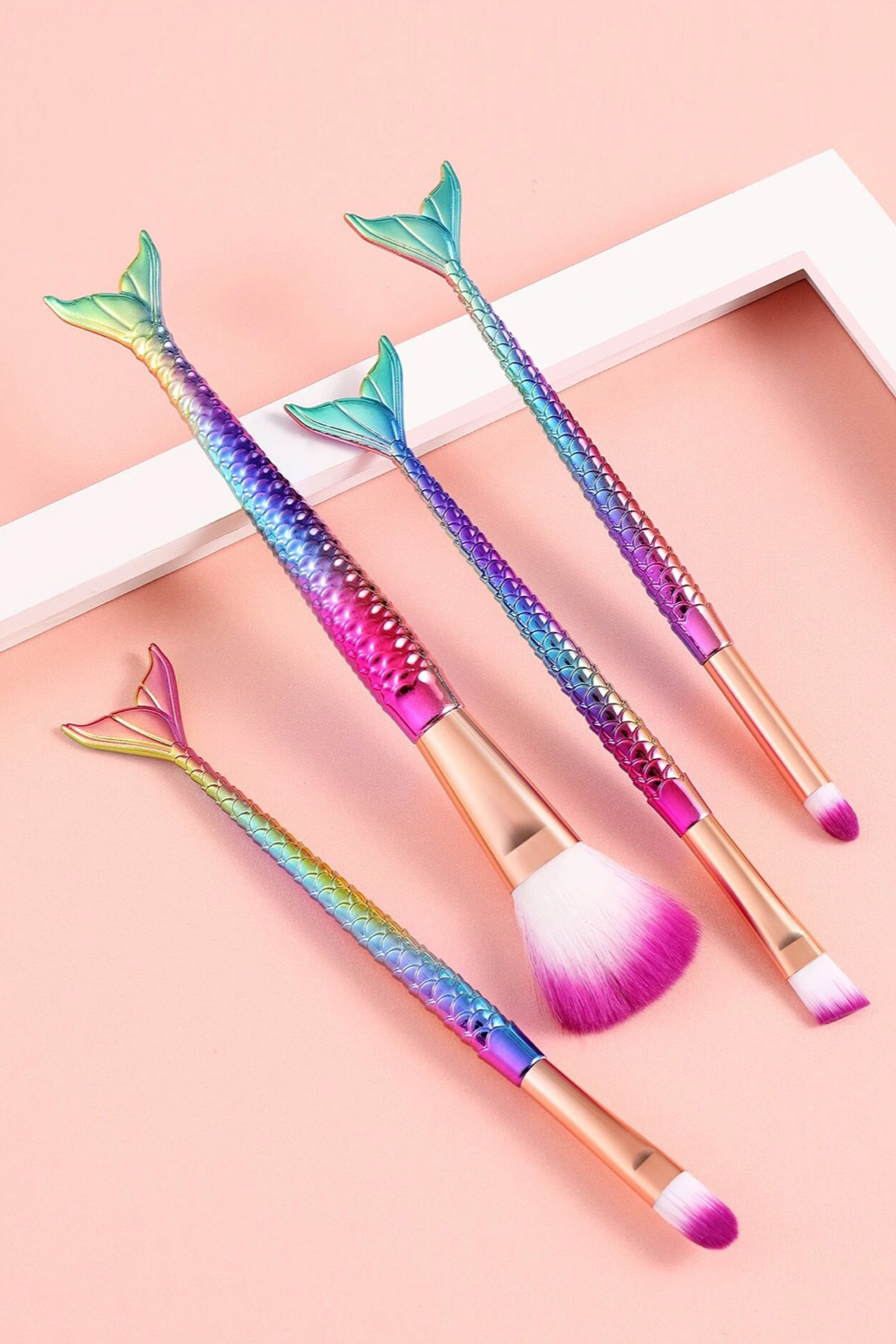 Perissy Balık Makyaj Fırça Seti 4'lü Make Up Brush