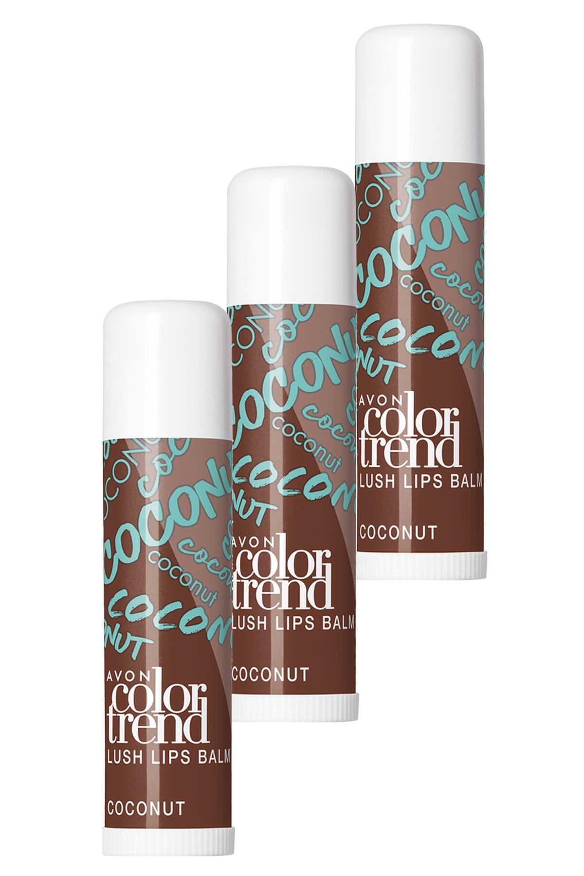 AVON Color Trend Lush Dudak Balmı Coconut Üçlü Set