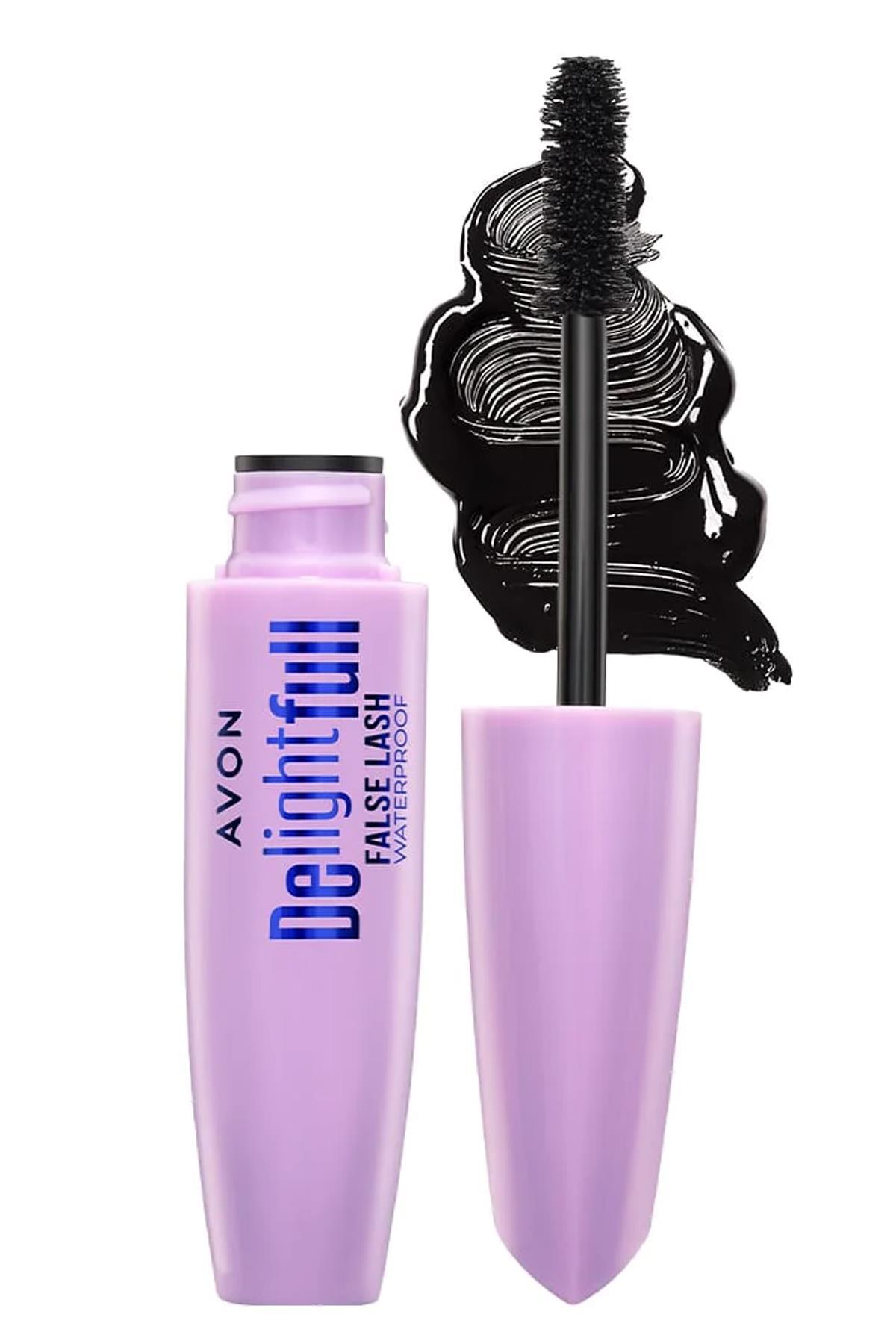 AVON Delightful False Lash Suya Dayanıklı Maskara 10 Ml. Blackest Black