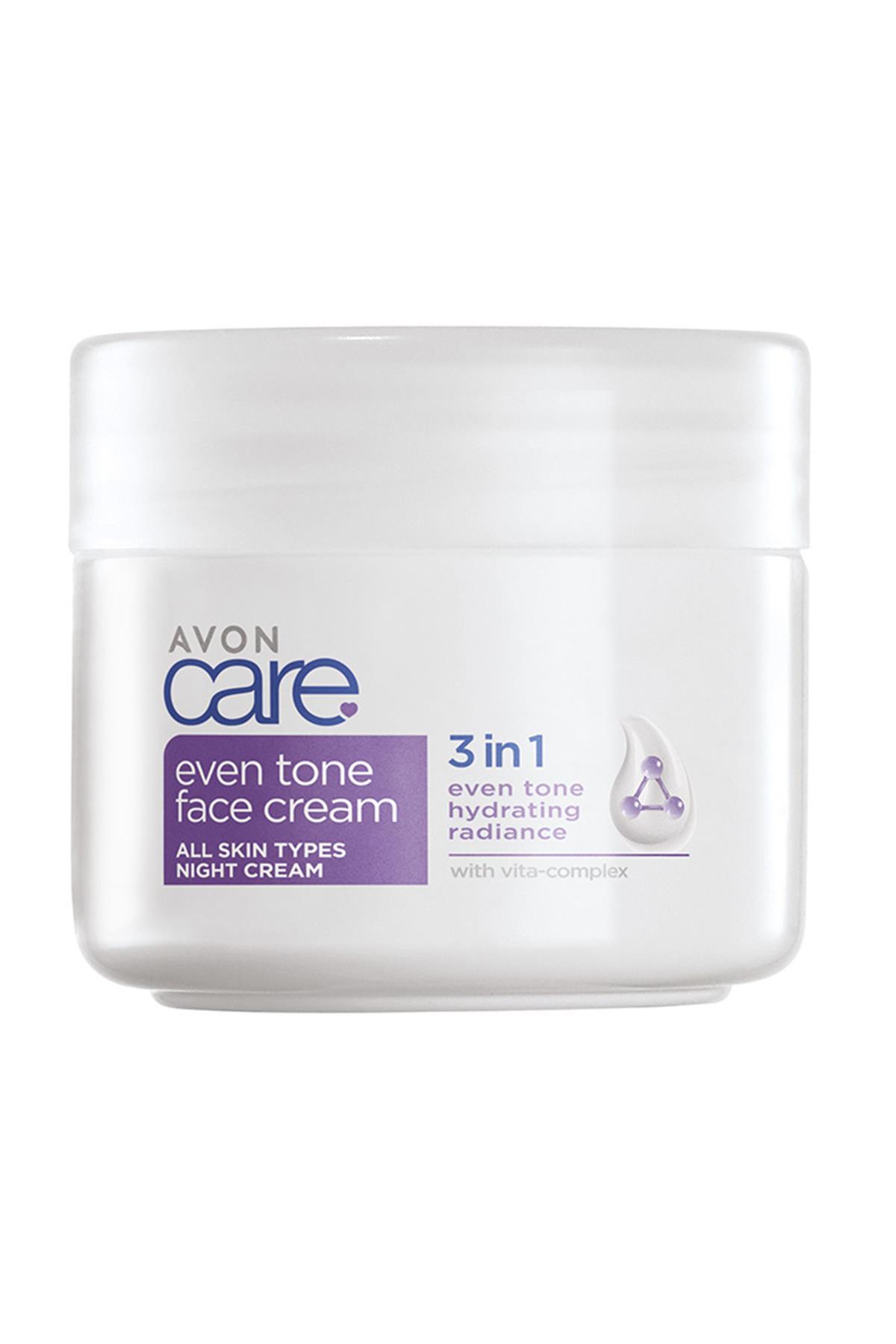 AVON Care 3 in 1 Even Tone Vita Complex Gece Yüz Kremi 100 Ml.