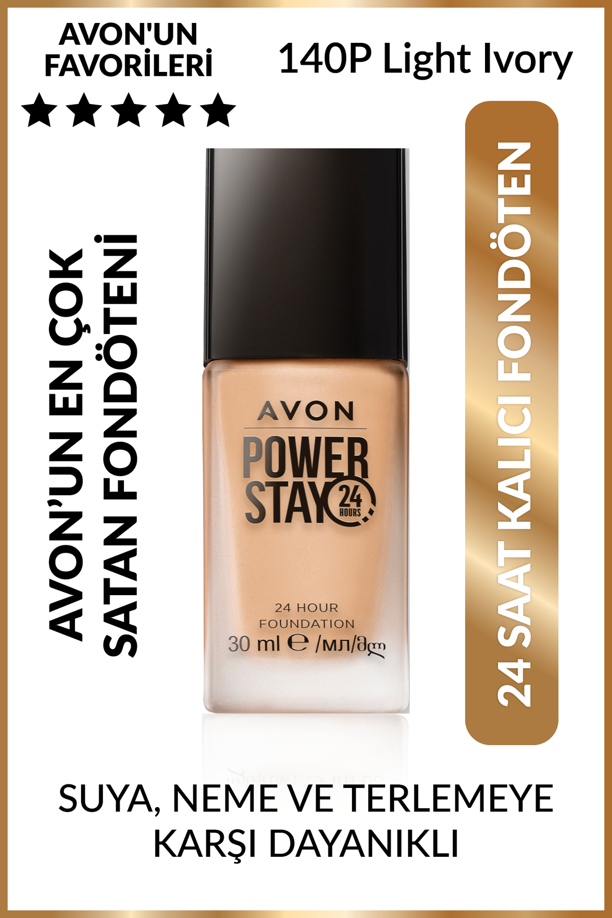 AVON True Power Stay Fondöten 30 Ml. Light Ivory