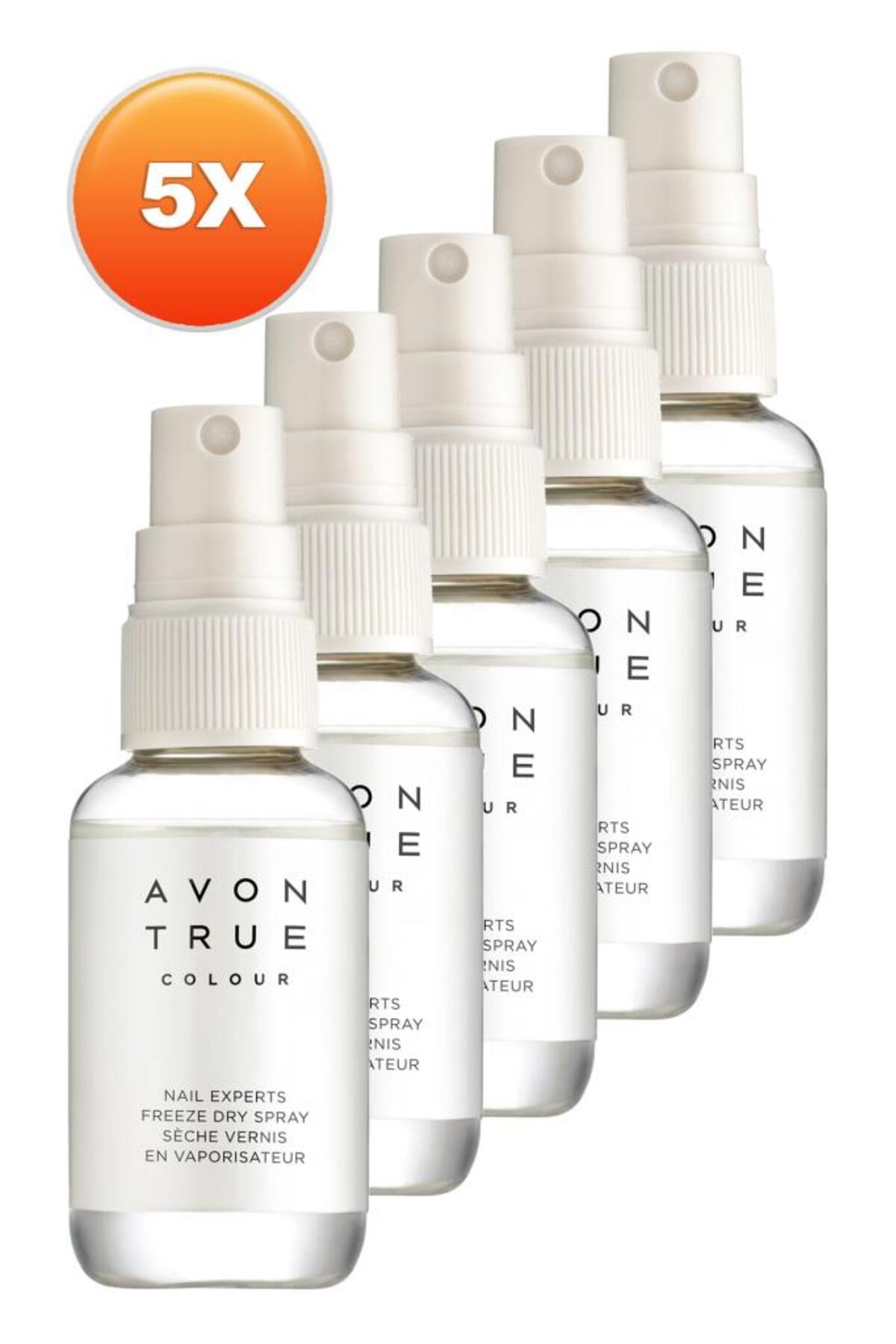 AVON True Colour Tırnak Cilası Kurutucu Sprey 50 Ml. Beşli Set