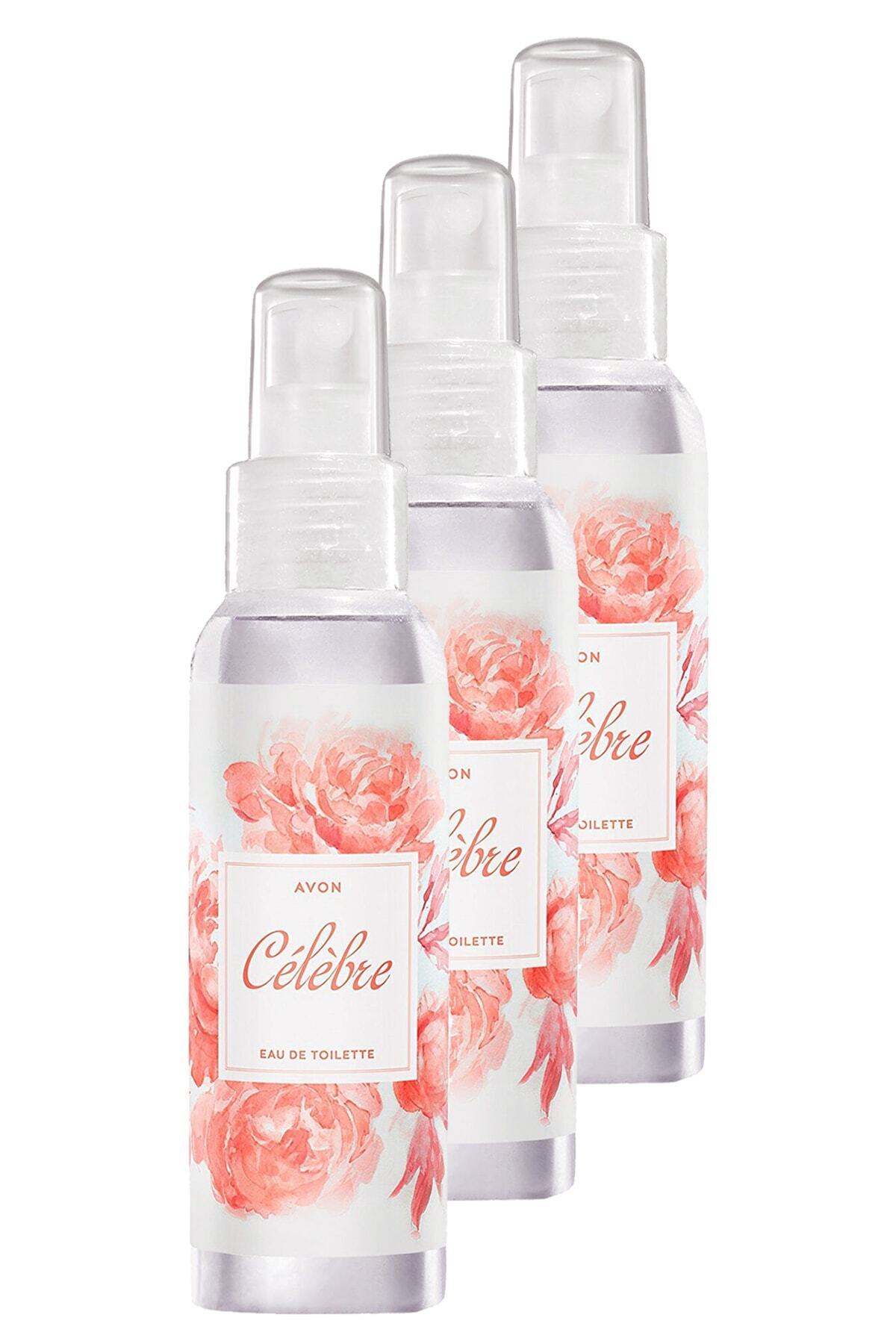 AVON Celebre Kadın Vücut Spreyi 100 Ml. Üçlü Set