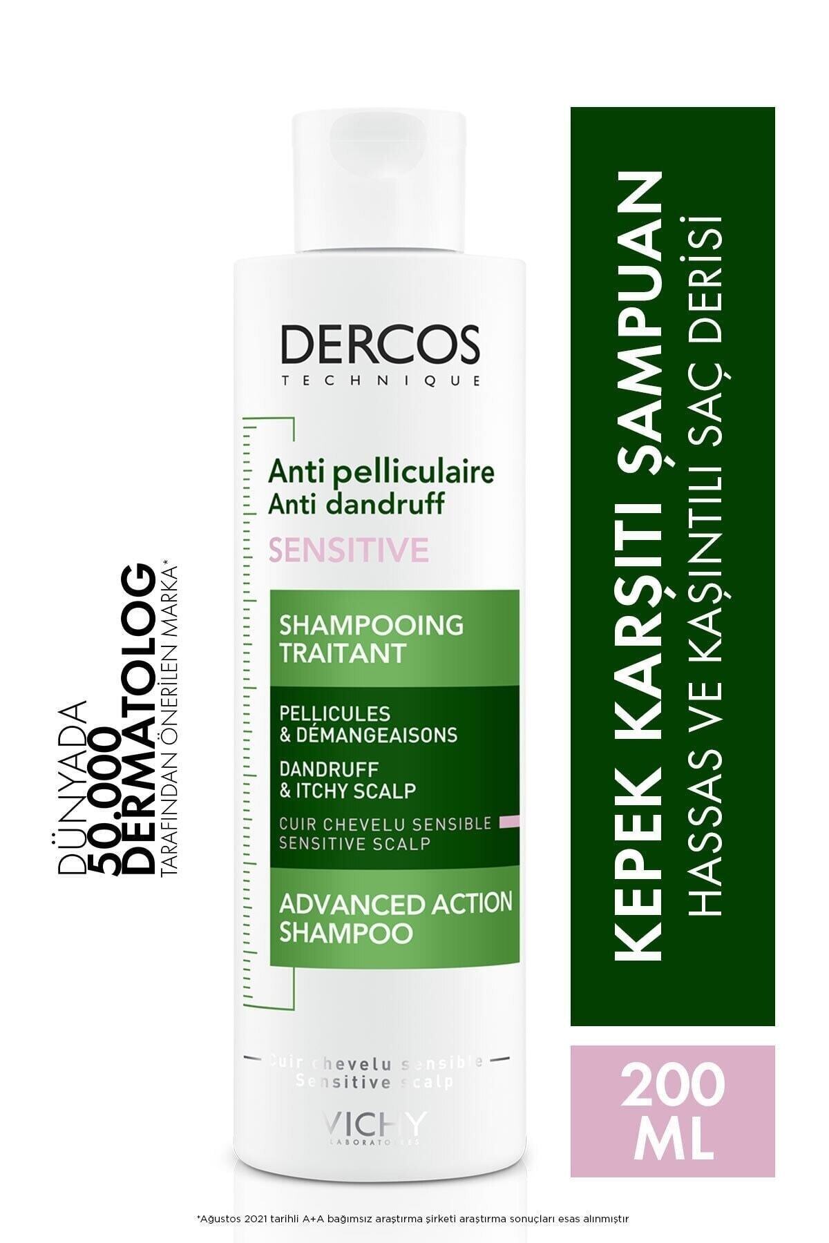 Vichy -Dercos Anti-Dandruff Anti-Dandruff Shampoo for Sensitive and Itchy Skin 200ml LİGHT464