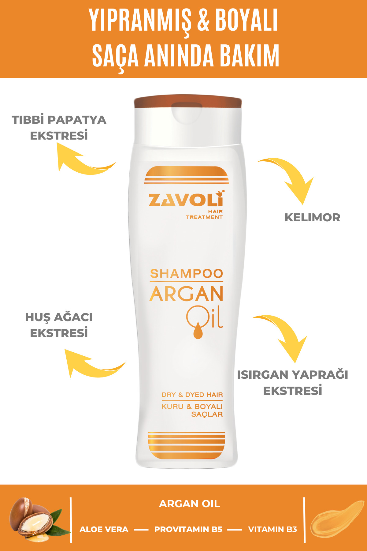 Zavoli 250 ml Argan Yağlı Şampuan