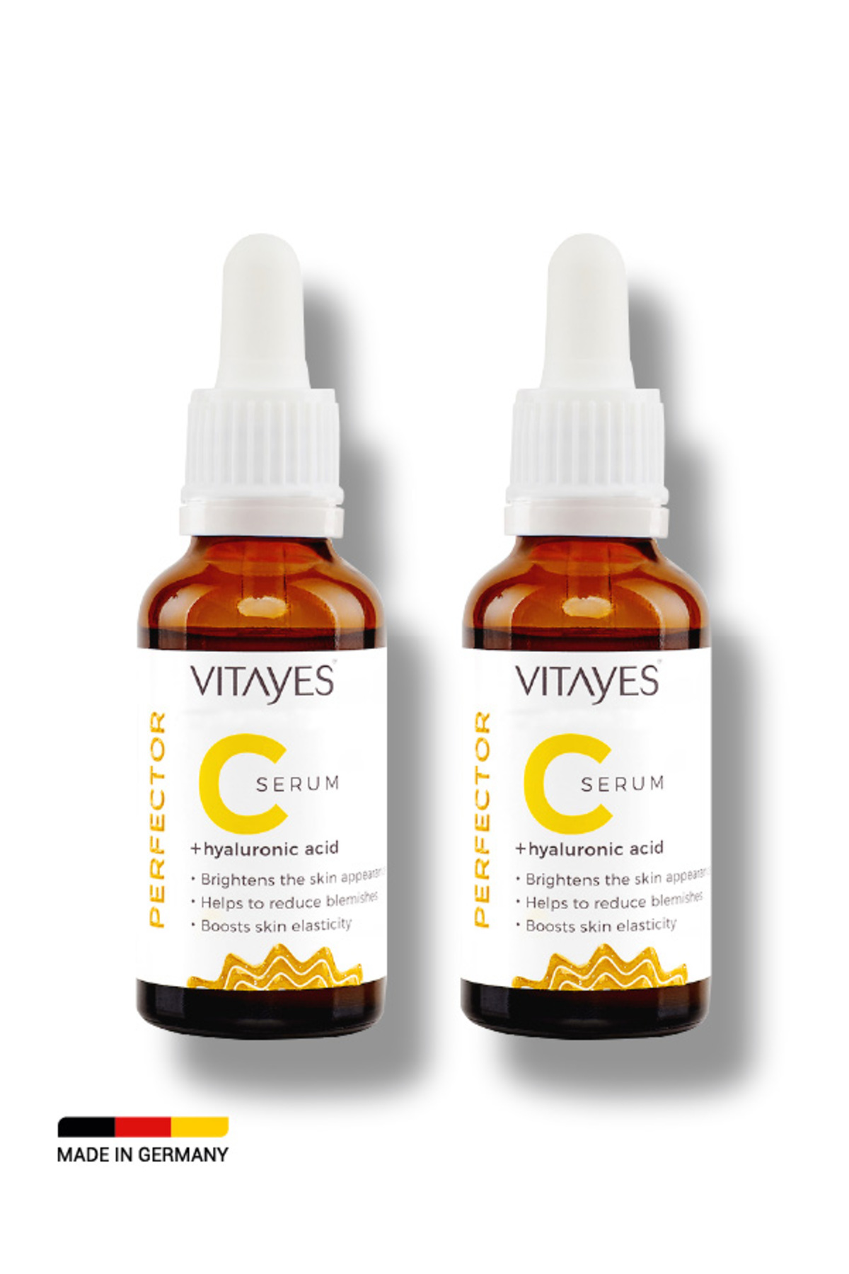 VITAYES C Vitamini %10 Ve Hyalüronik Asit Aydınlatıcı Cilt Tonu Eşitleyici Cilt Serumu Ikili Avantajlı Set