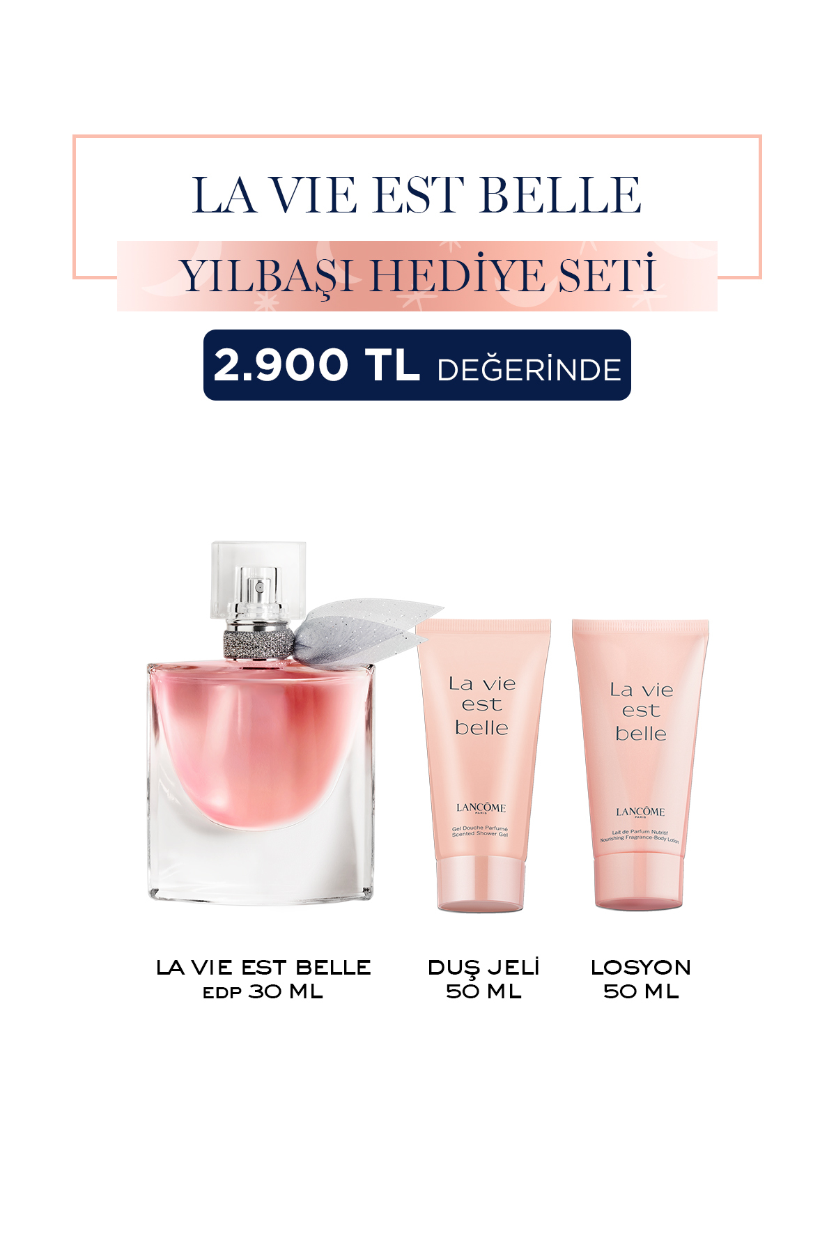 Lancome La Vie Est Belle EDP 30 ml Kadın Parfüm Seti 3614274078411