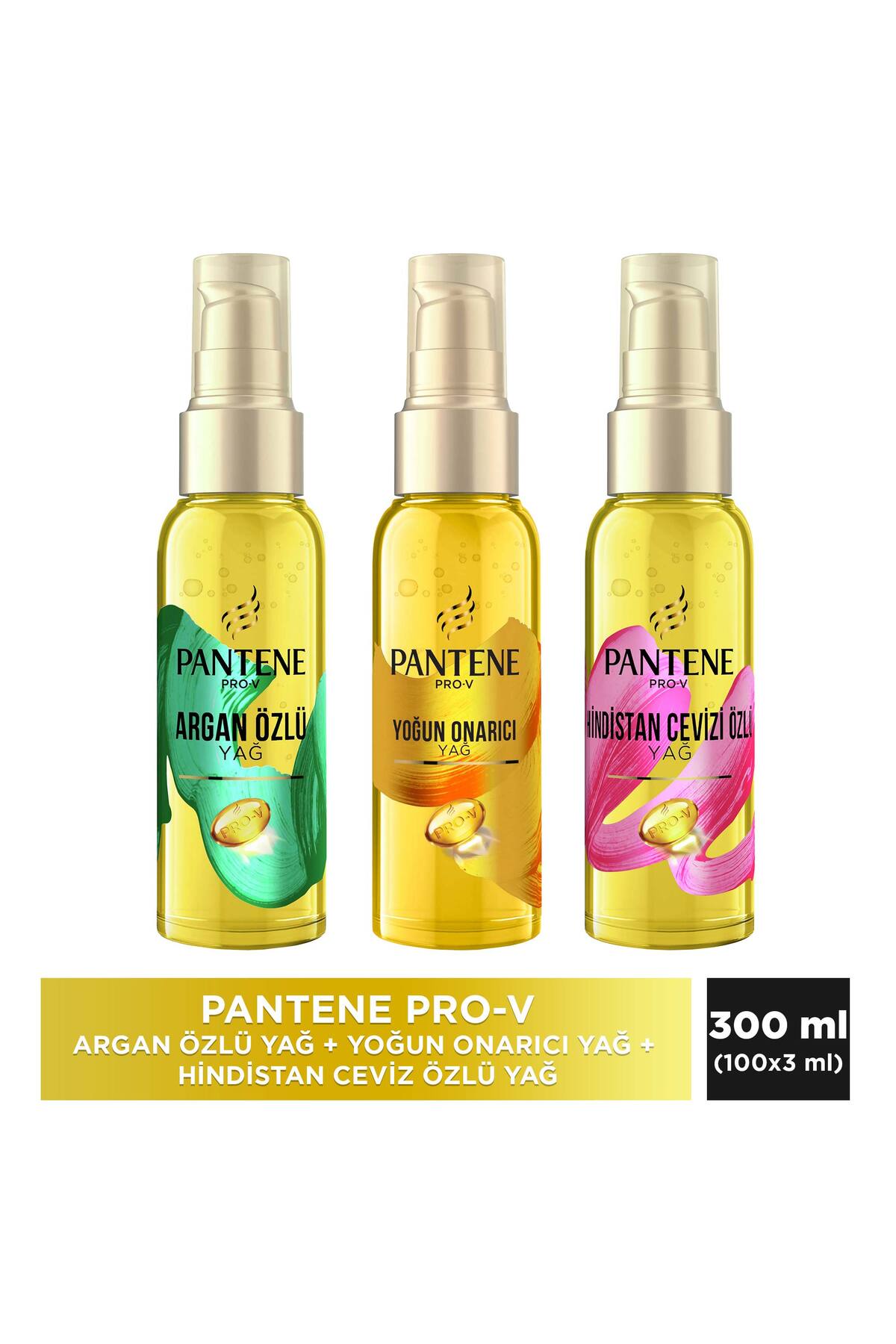 Pantene Saç Bakım Yağı 100 ml Yoğun Onarıcı + Hindistan Cevizi Özlü + Argan Özlü