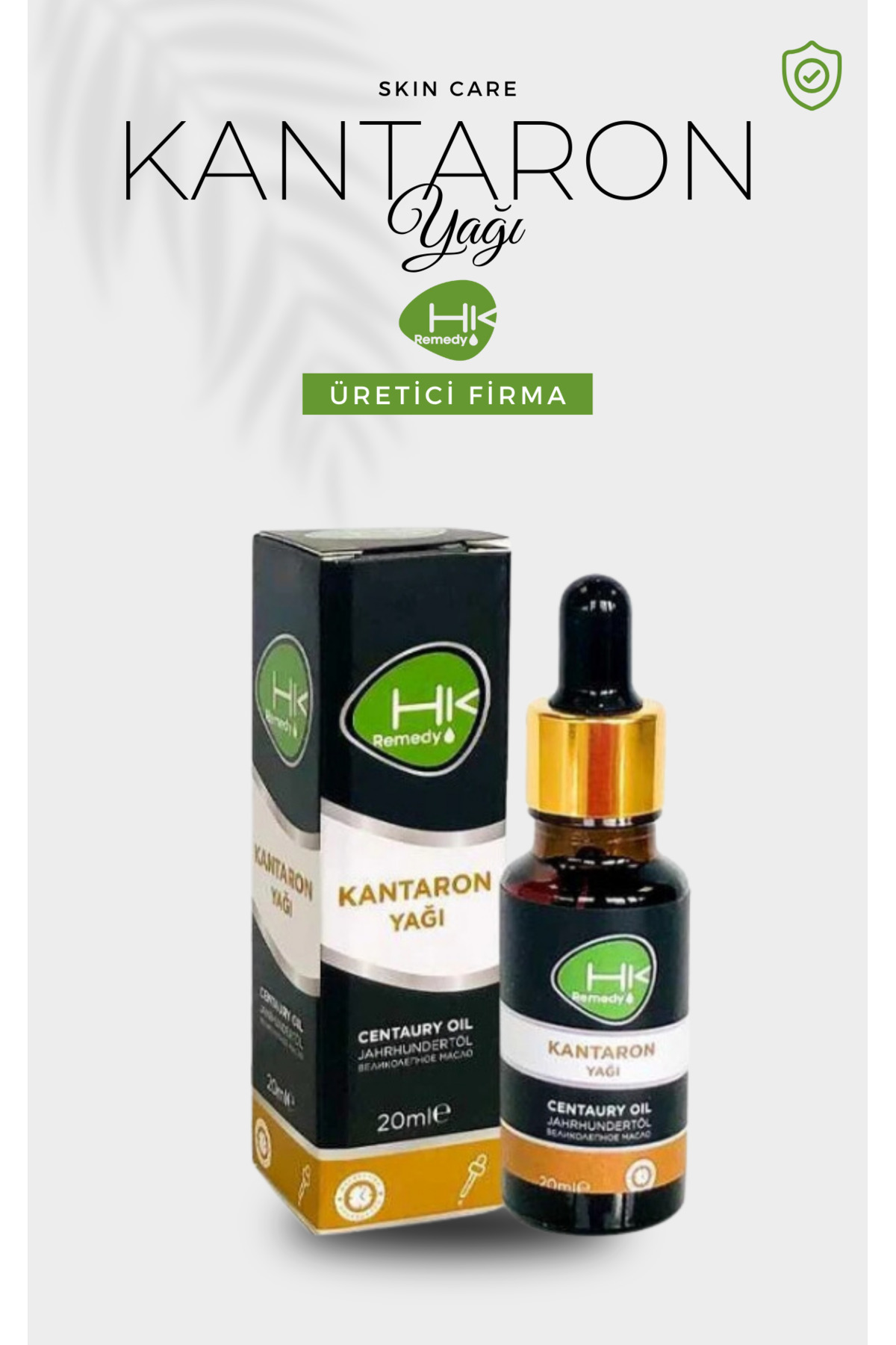 HK Remedy Kantaron Yağı 20 ml