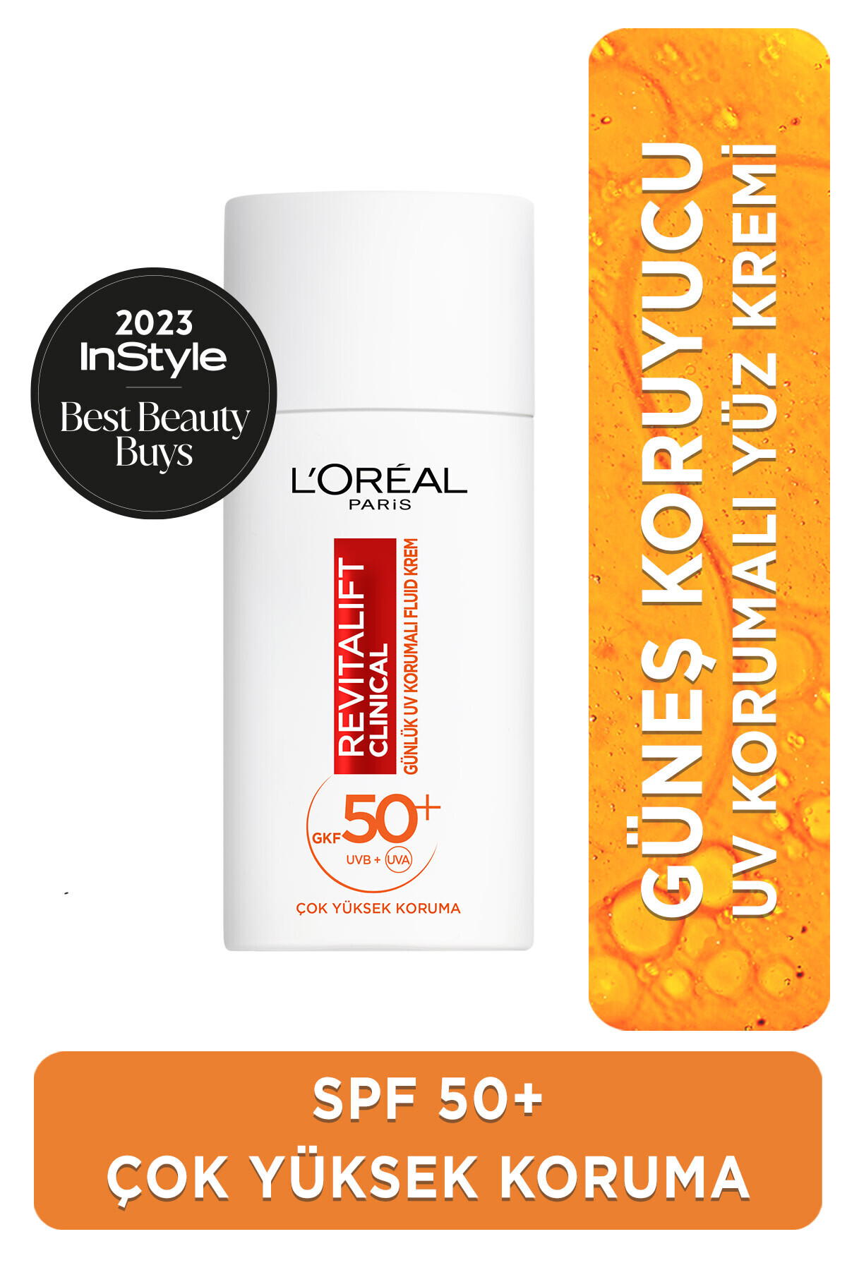 L'Oreal Paris Revitalift Clinical Spf 50+ Günlük Yüksek Uv Korumalı Yüz Güneş Kremi 50ml -SM6-