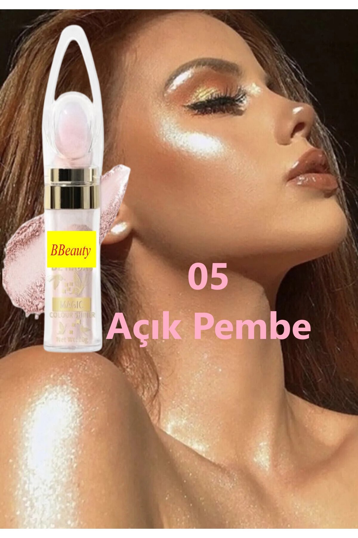 BBeauty Magic Colour Shiner Yüz ve Vücut İçin Işıltı Glitter Sim Parıltı Etkili Highlighter Pudra