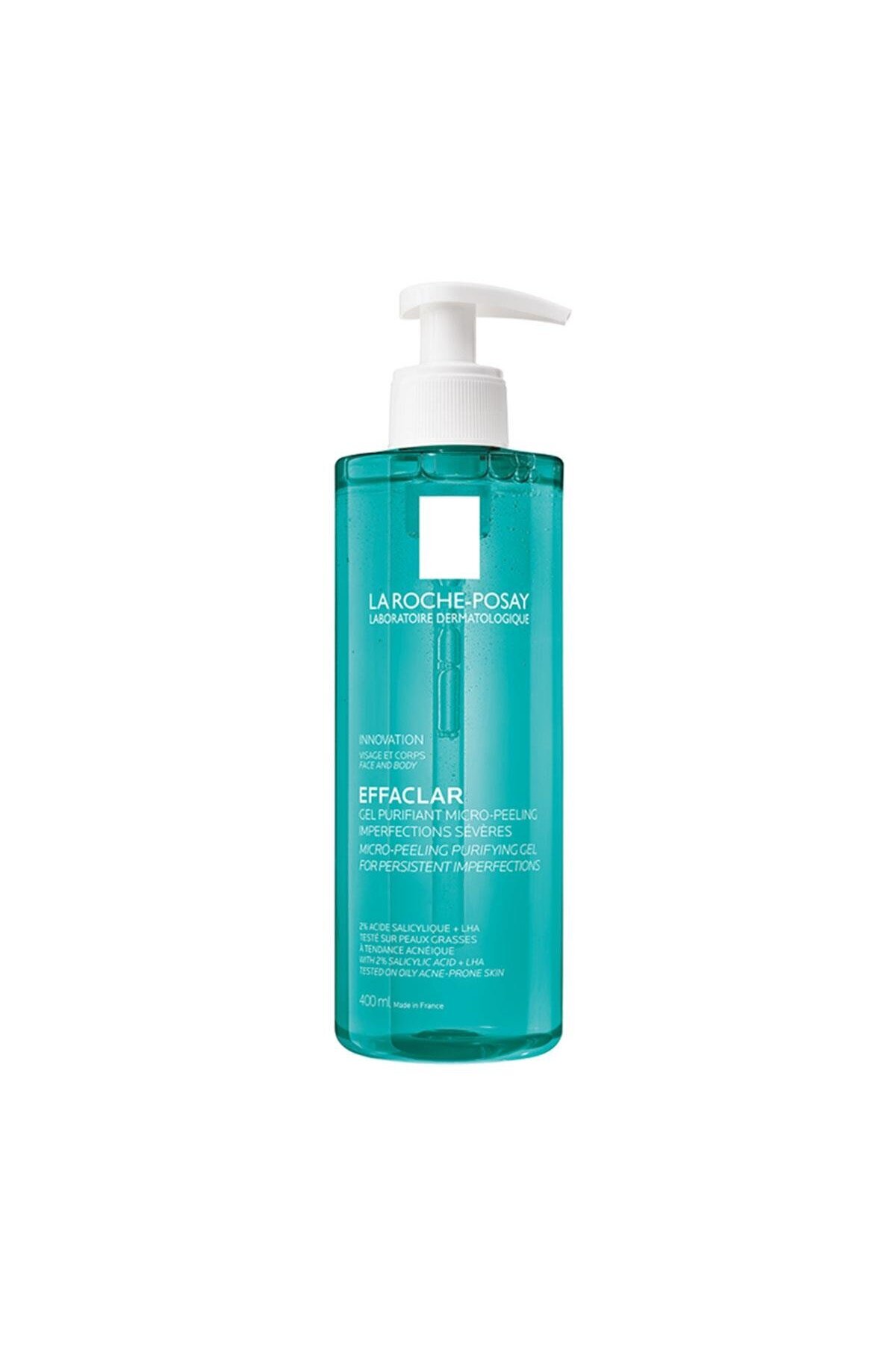 La Roche Posay Effaclar Akneye Eğilimli ve Yağlı Ciltler İçin Leke Karşıtı Mikro Peeling Temizleme Jeli 400ml