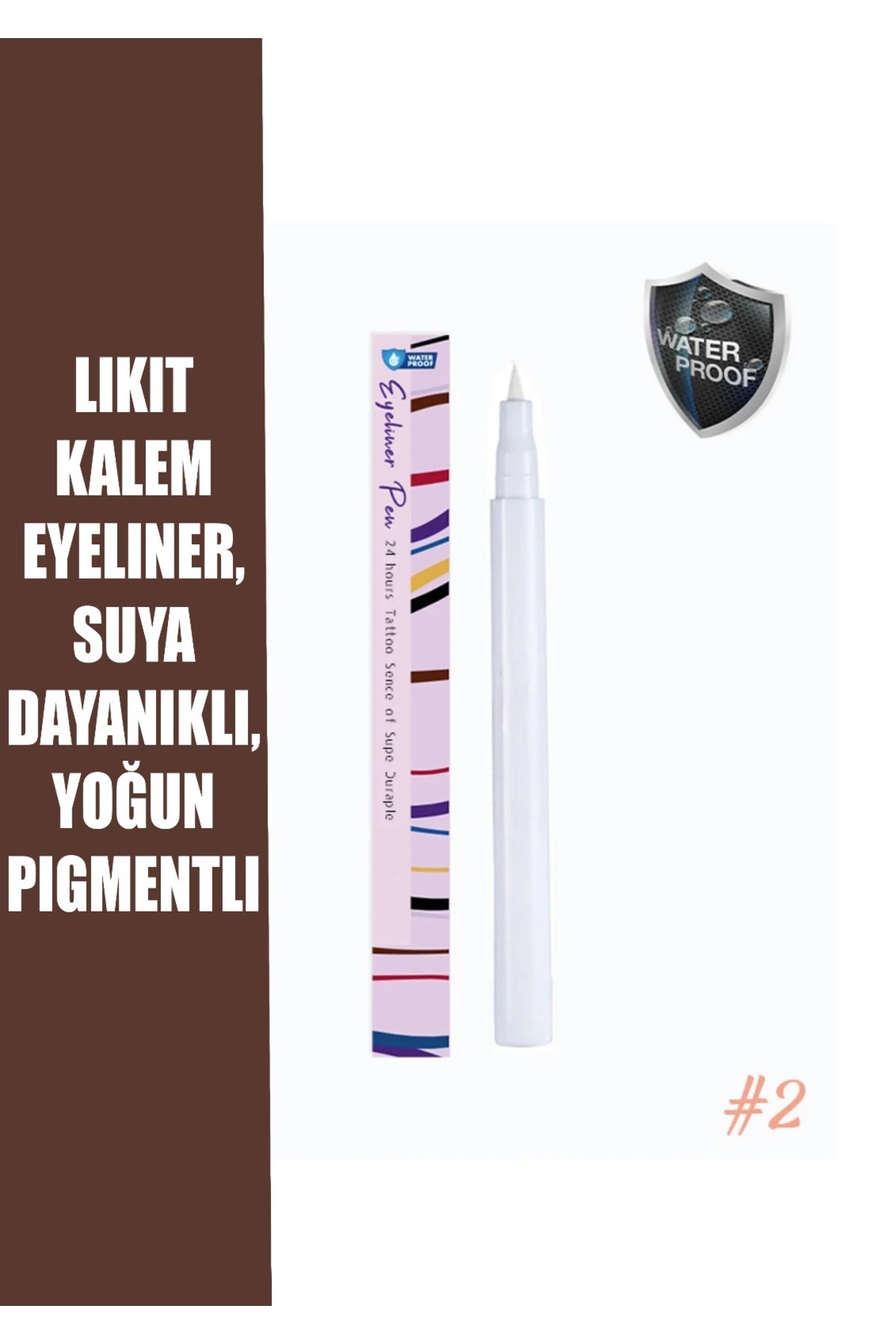 PAX Beyaz Eyeliner, Likit Kalem Eyeliner, Suya Dayanıklı, Yoğun Pigmentli , Ocean
