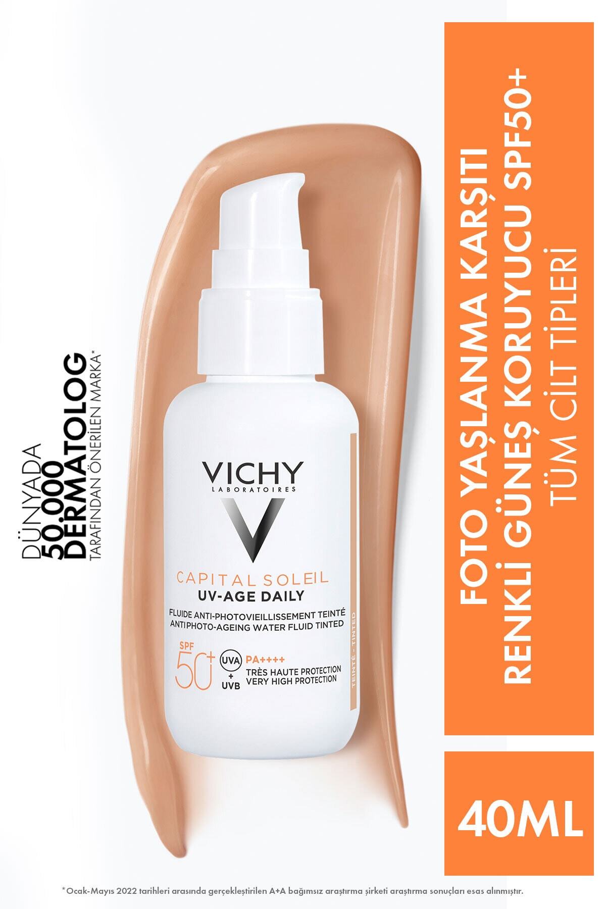 Vichy Capital Soleil Foto Yaşlanma Karşıtı Hafif Dokulu Renkli Güneş Koruyucu 40 Ml Spf 50 KEYÜRN424