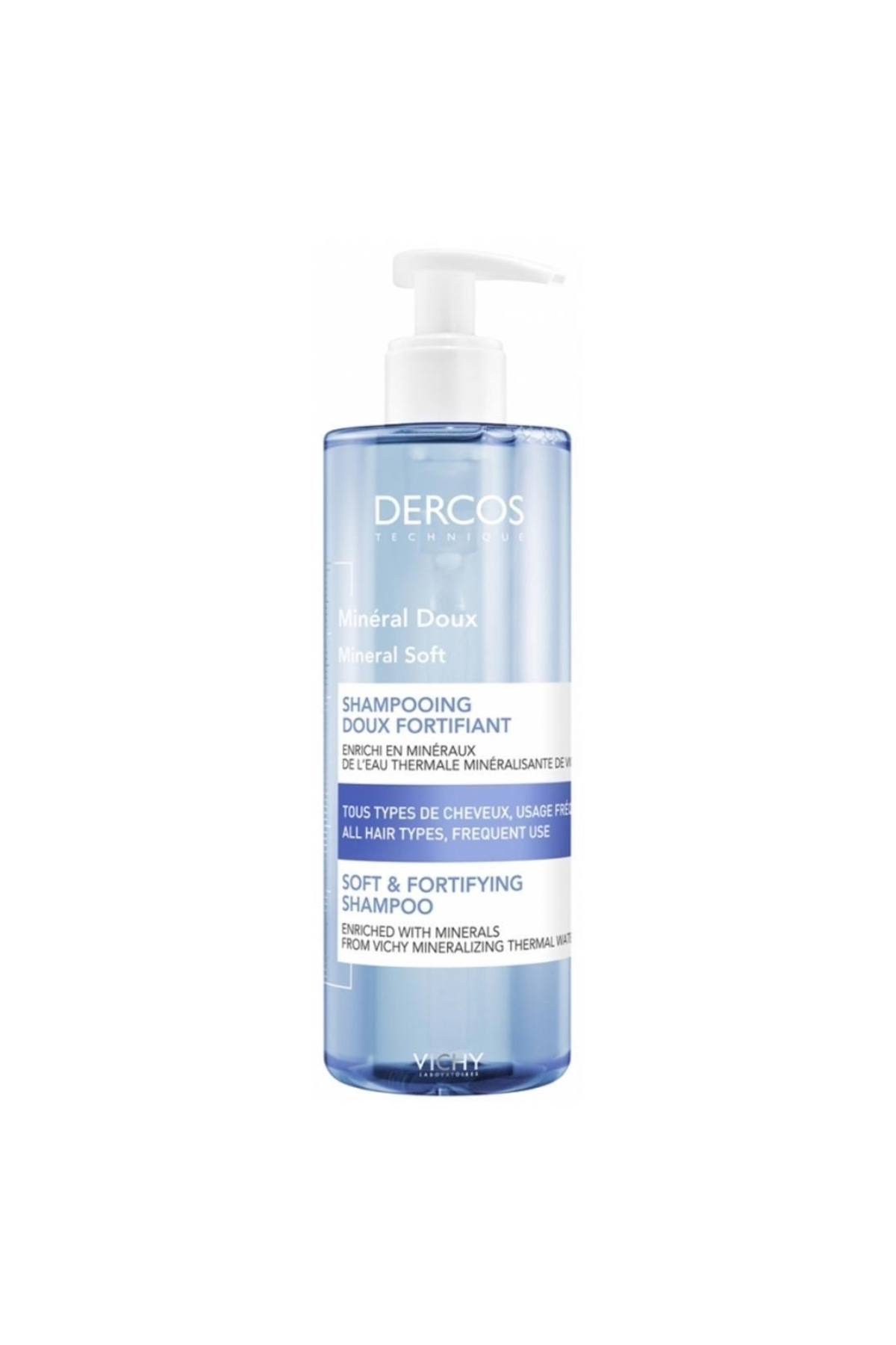 Vichy Dercos Mineral Soft Günlük Kullanıma Uygun Saça Güç ve Yumuşaklık Kazandıran Şampuan 400ml