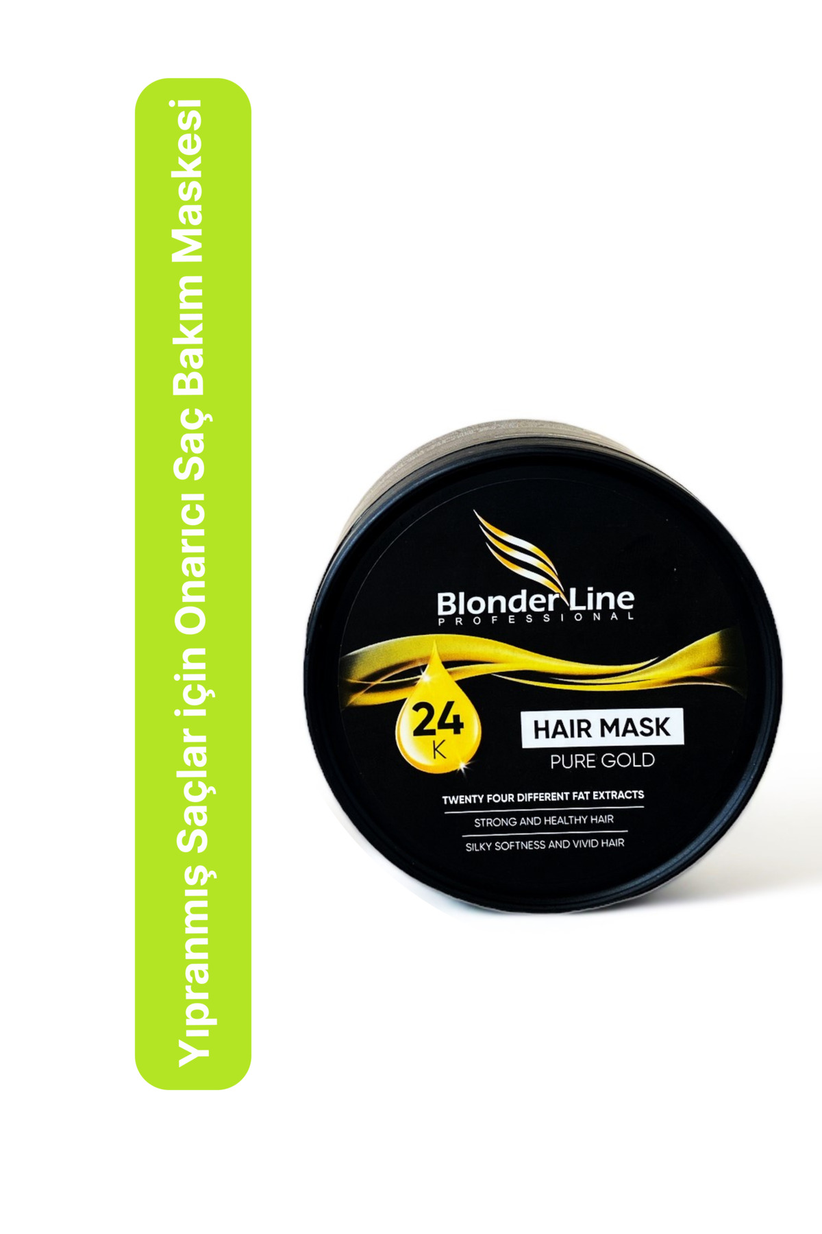 Blonder Line 24 Farklı Bitkisel Yağ Içeren Yıpranmış Ve Kırılgan Saçlar Için Onarıcı Saç Bakım Maskesi - 300 ml
