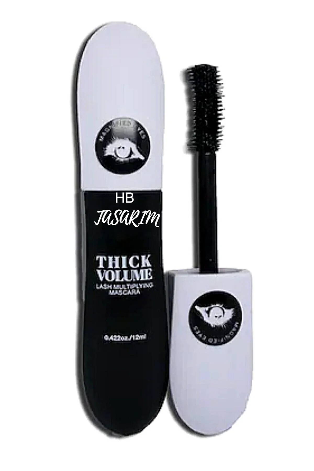 hbtasarim Hacim Etkili Siyah Maskara Thick Volume Akmayan Maskara