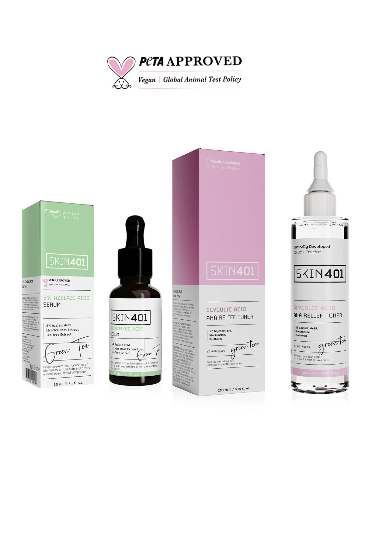 Skin401 Gözenek Karşıtı ve Arındırıcı Bakım Seti
