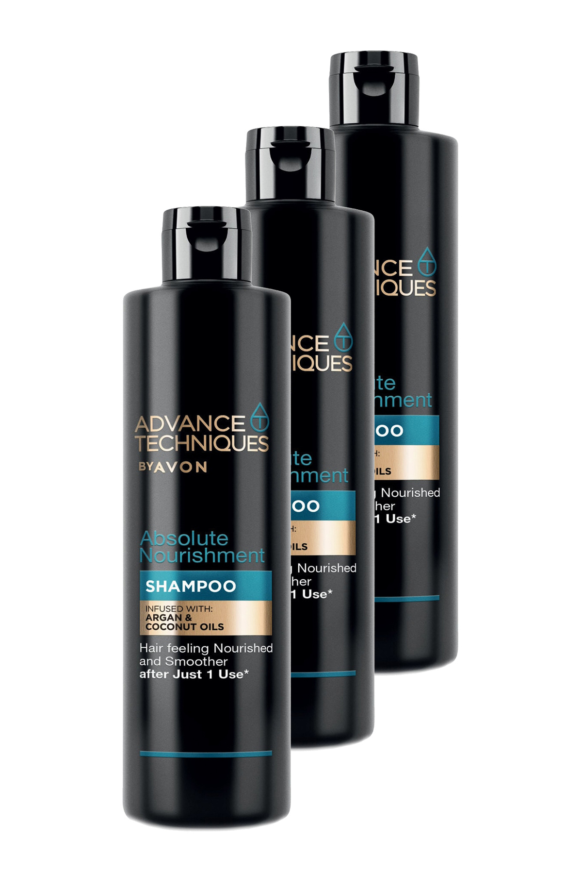 AVON Advance Techniques Argan Yağı İçeren Besleyici Şampuan 400 Ml. Üçlü Set