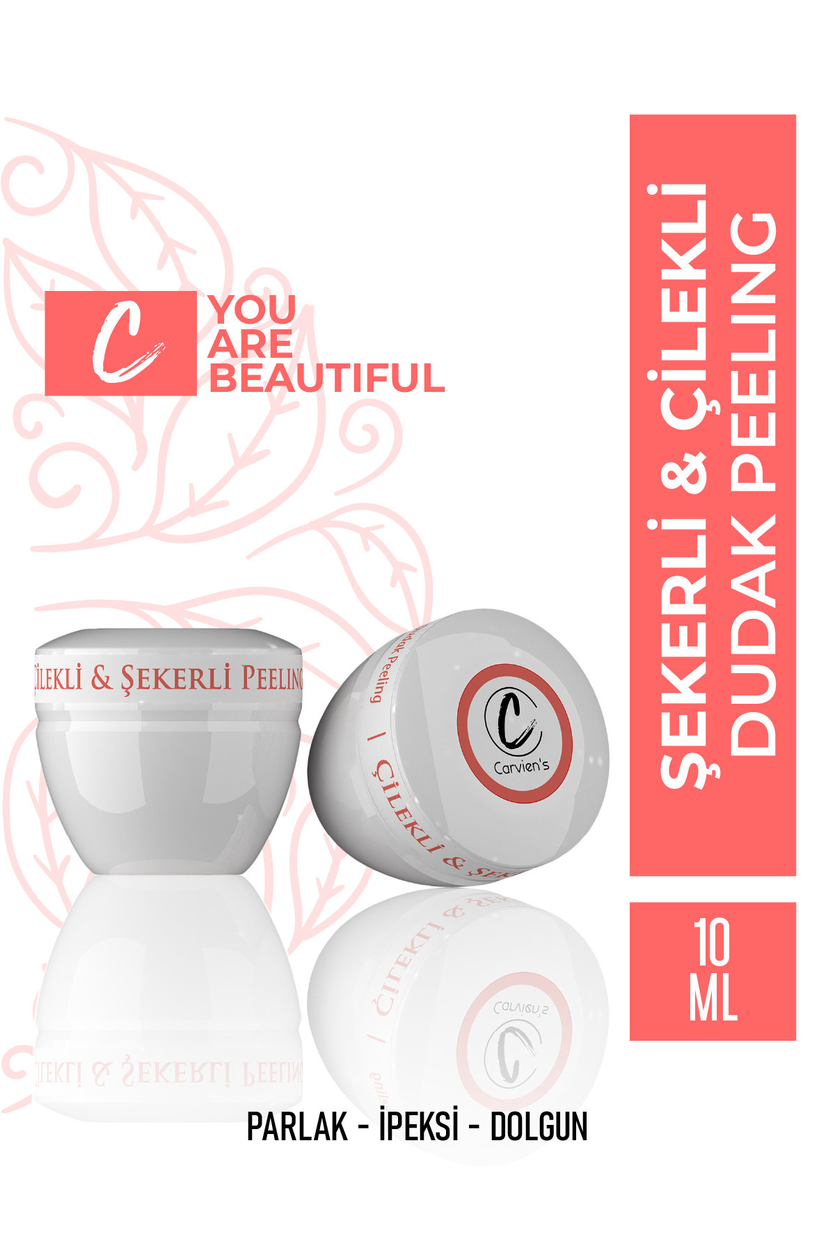 Carvien's Çilekli & Şekerli Dudak Peeling