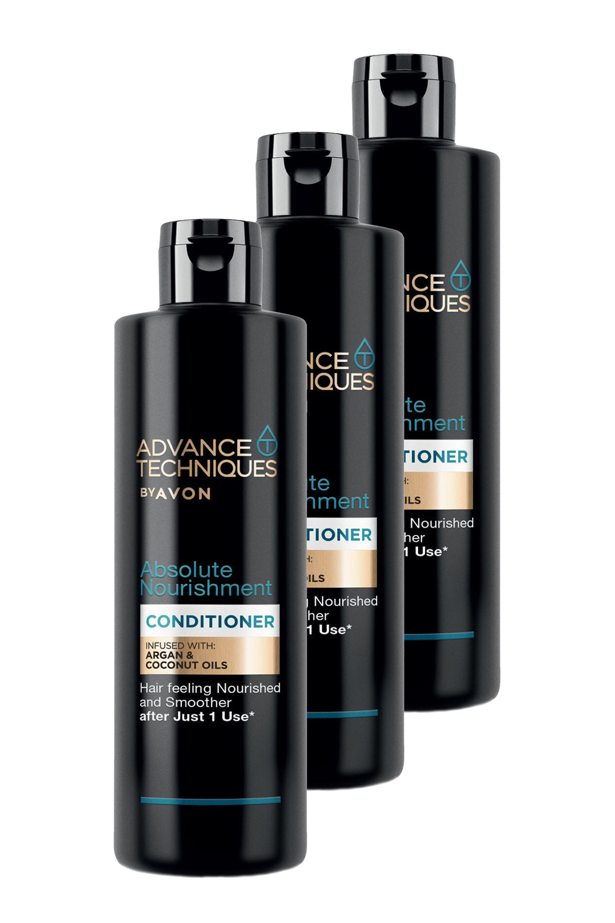AVON Advance Techniques Argan Yağı İçeren Besleyici Saç Kremi 250 Ml. Üçlü Set