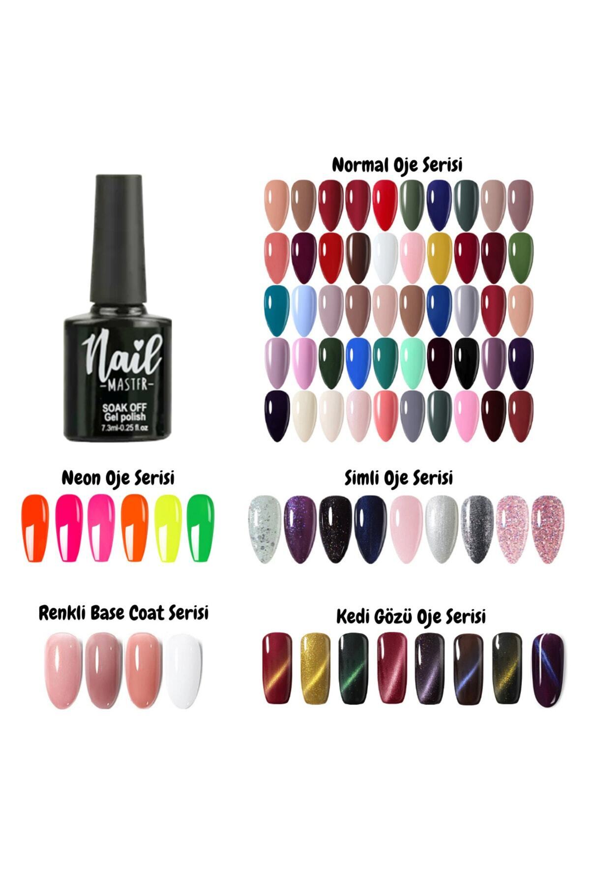 Nail Master 77 Renk Kalıcı Oje Seti 7,3