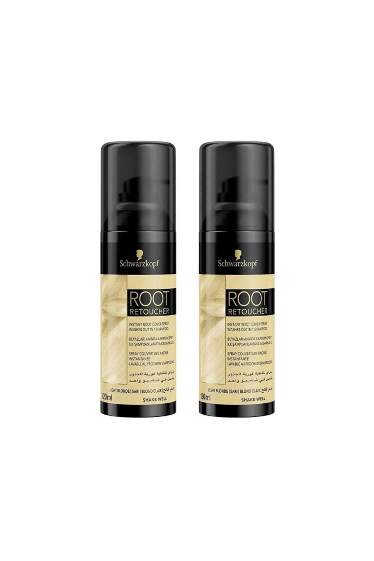 Schwarzkopf Root Retoucher Beyazları Kapatan Sprey Boya Sarı 120 ml 2 Adet