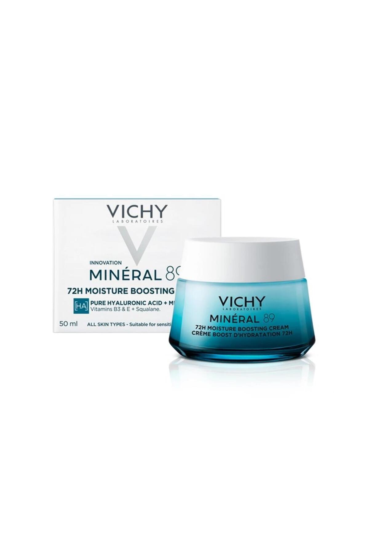 Vichy Mineral 89 Cildi Güçlendiren 72 Saat Nemlendirici Bakım Kremi, Normal ve Karma Ciltler 50 Ml