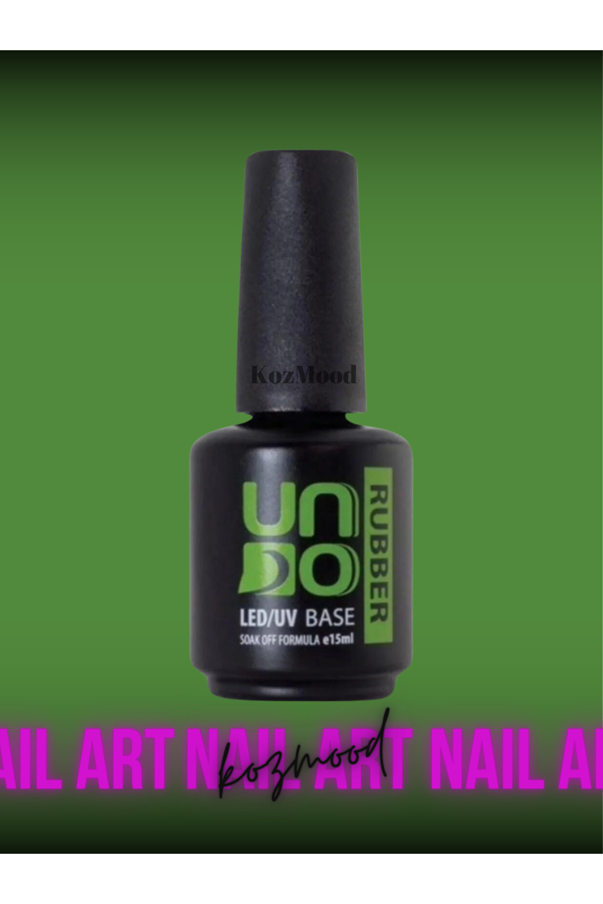 KozMood Uno Kalıcı Oje Seti Rubber Base Coat 15 Ml