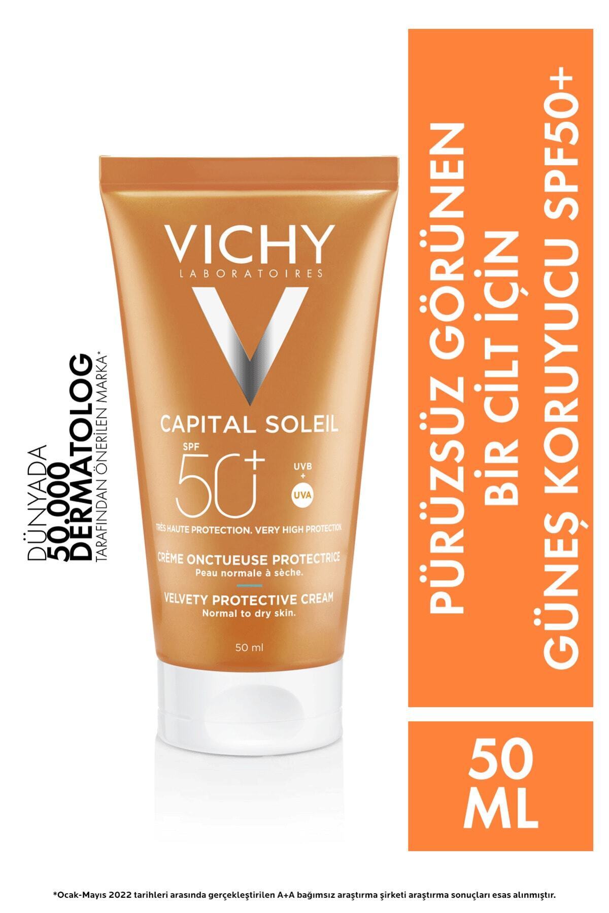 Vichy ÇOK YÜKSEK KORUMALI NEMLENDİRİCİ YÜZ GÜNEŞ KORUYUCU SPF 50 50ML DKHAİR98