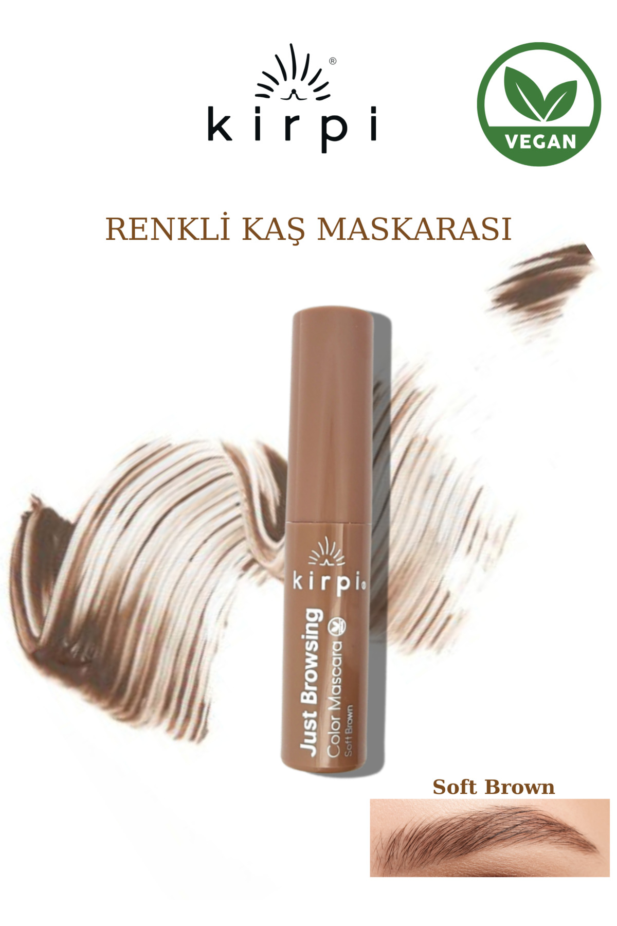 Kirpi KİRPİ RENKLİ KAŞ MASKARASI SOFT BROWN