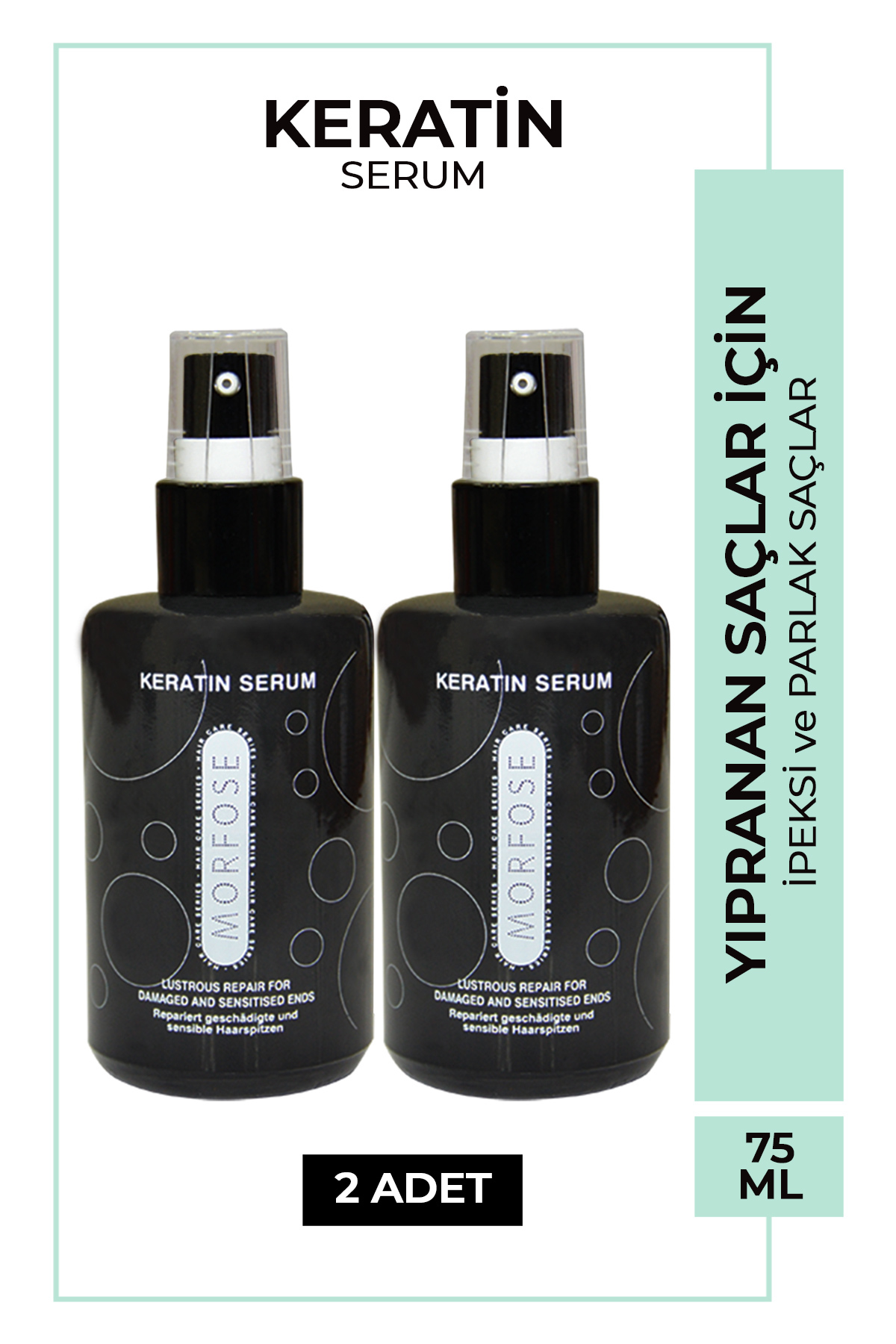 Morfose Keratin Içerikli Saç Serumu 2*75ml 28698655383