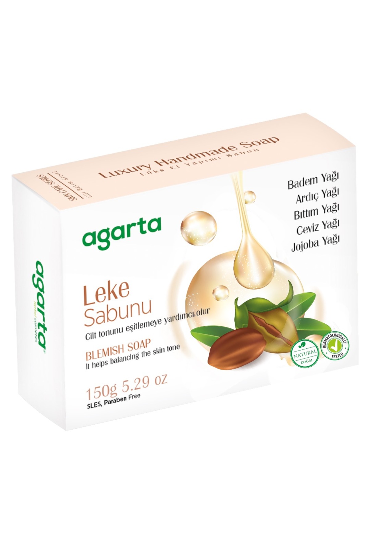 Agarta Doğal Leke Giderme Etkili El Yapımı Sabun 150 gr