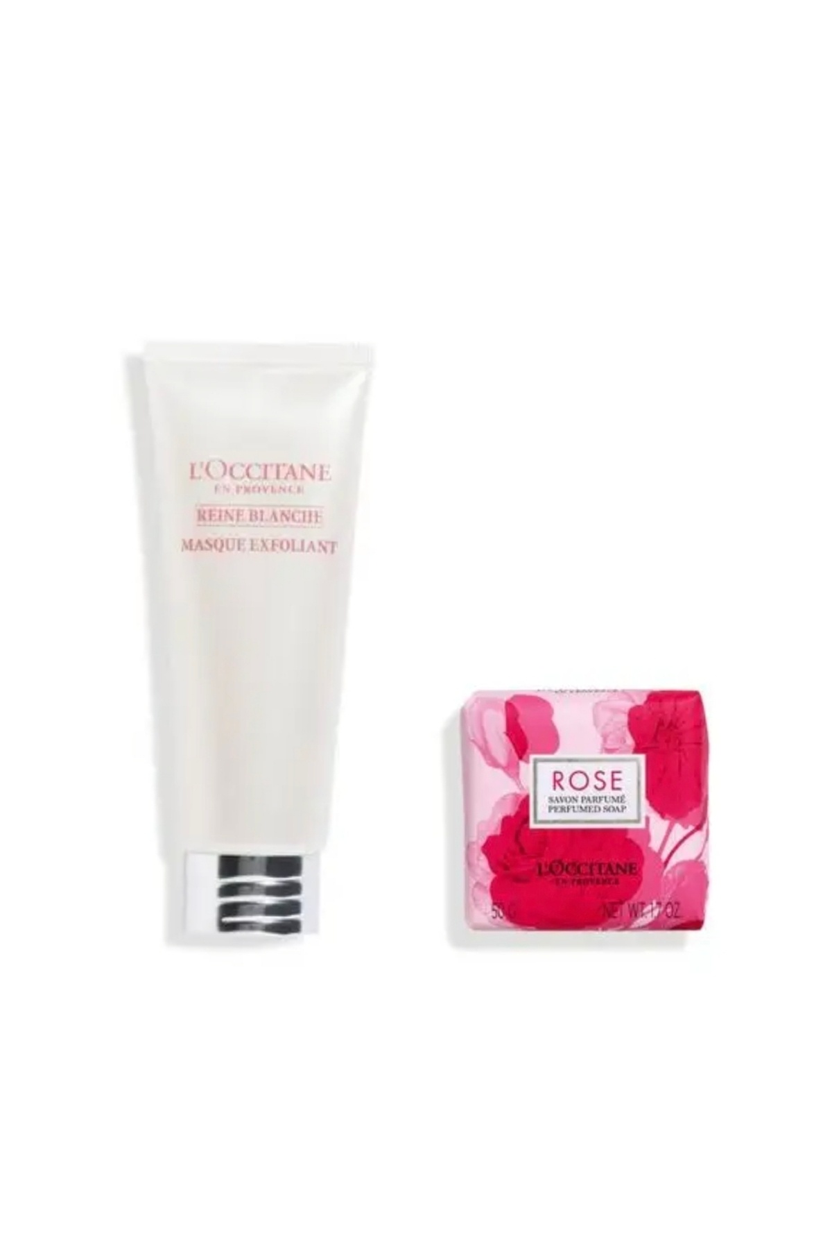 L'Occitane Reine Blanche Aydınlatıcı Yüz Peelingi 75 Ml + Gül Sabun 50 Gr