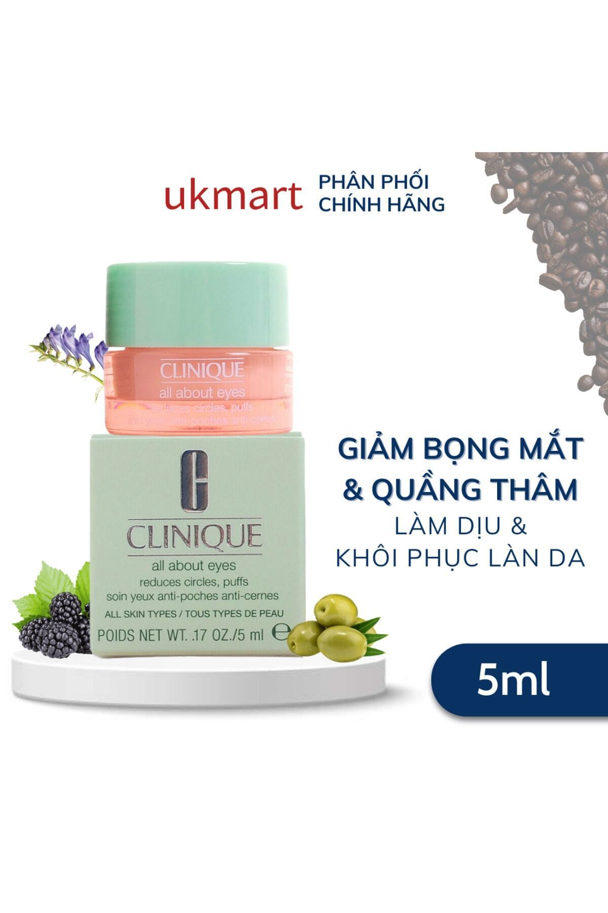 Clinique All About Eyes Göz Çevresi Bakım Kremi 5 ml. seyahat boy.