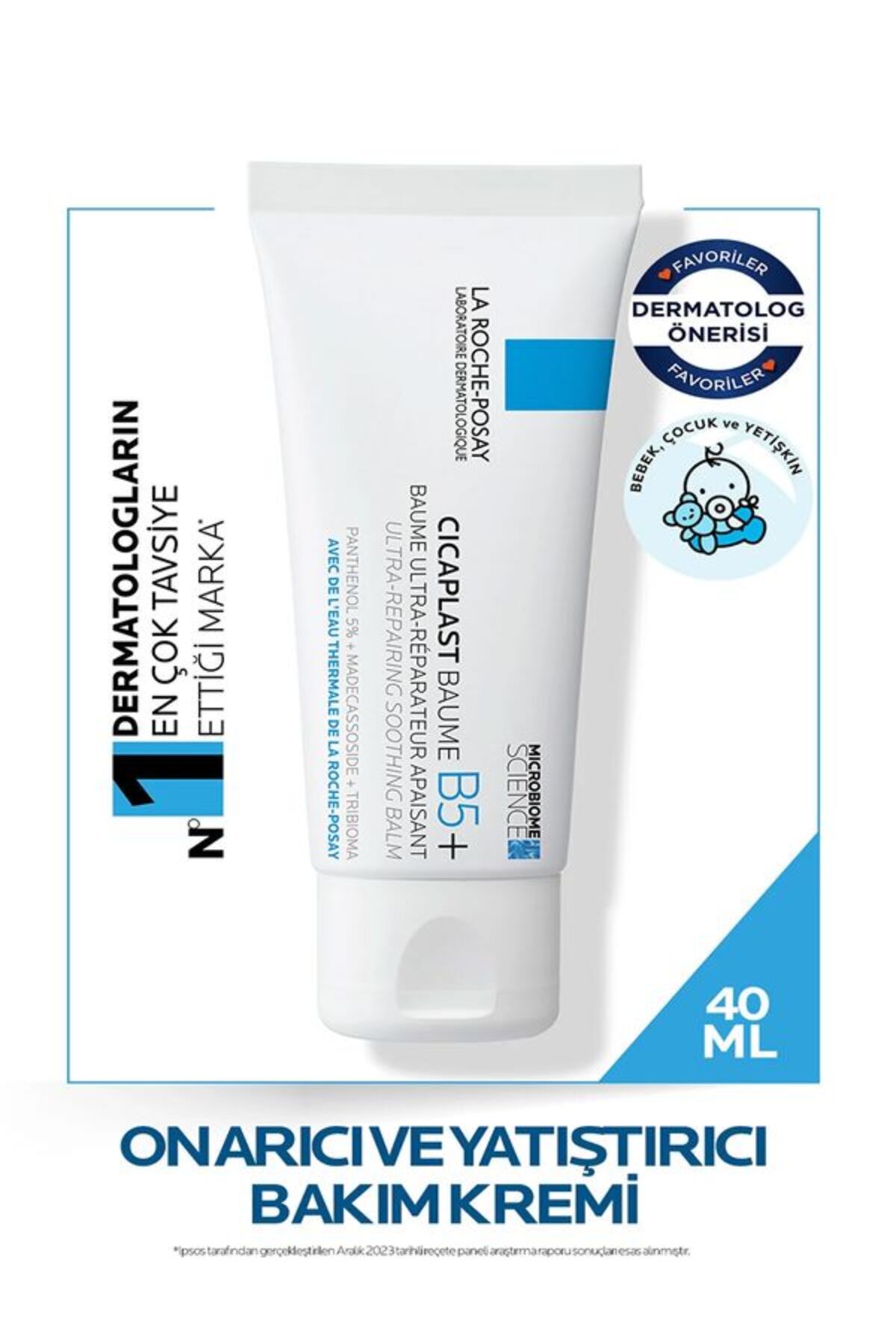La Roche Posay CICAPLAST BAUME B5+ ONARICI VE YATIŞTIRICI BAKIM KREMİ-40 ML