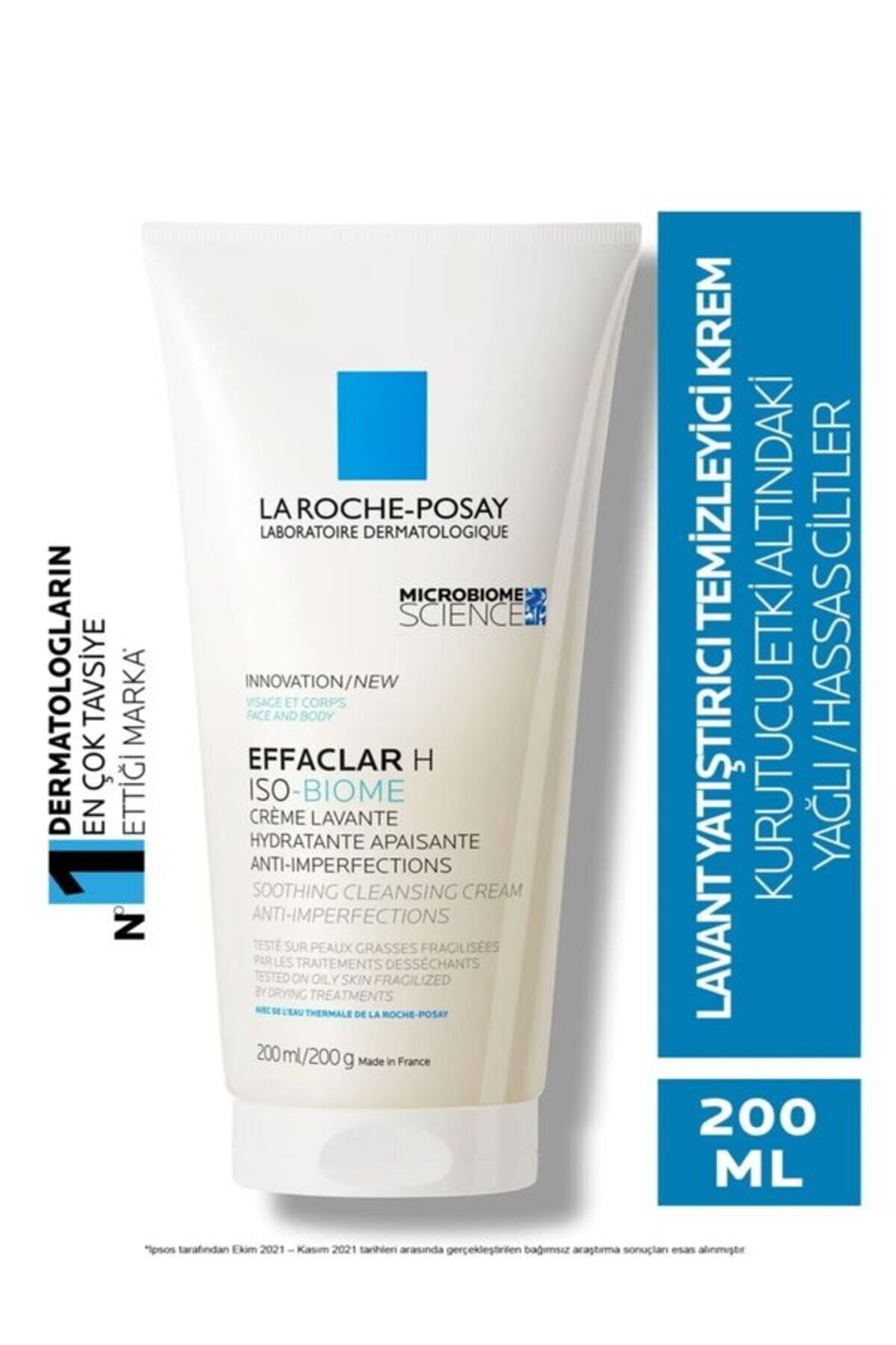 La Roche Posay EFFACLAR H-ISO BIOME LAVANT YATIŞTIRICI NEMLENDİRİCİ BAKIM & TEMİZLEME-200 ML