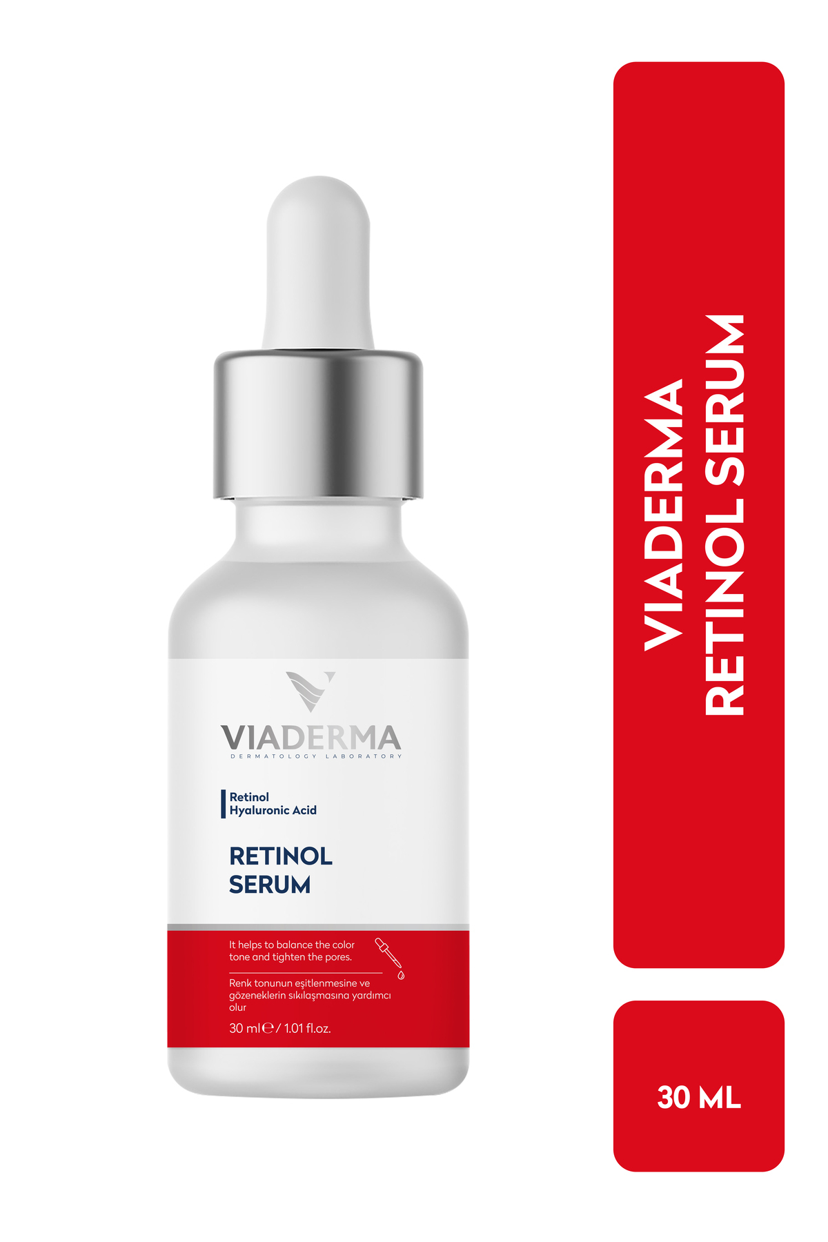 Viaderma Yaşlanma Karşıtı Onarıcı, Besleyici & Yenileyici Retinol Serum Genç Görünüm 30 ml