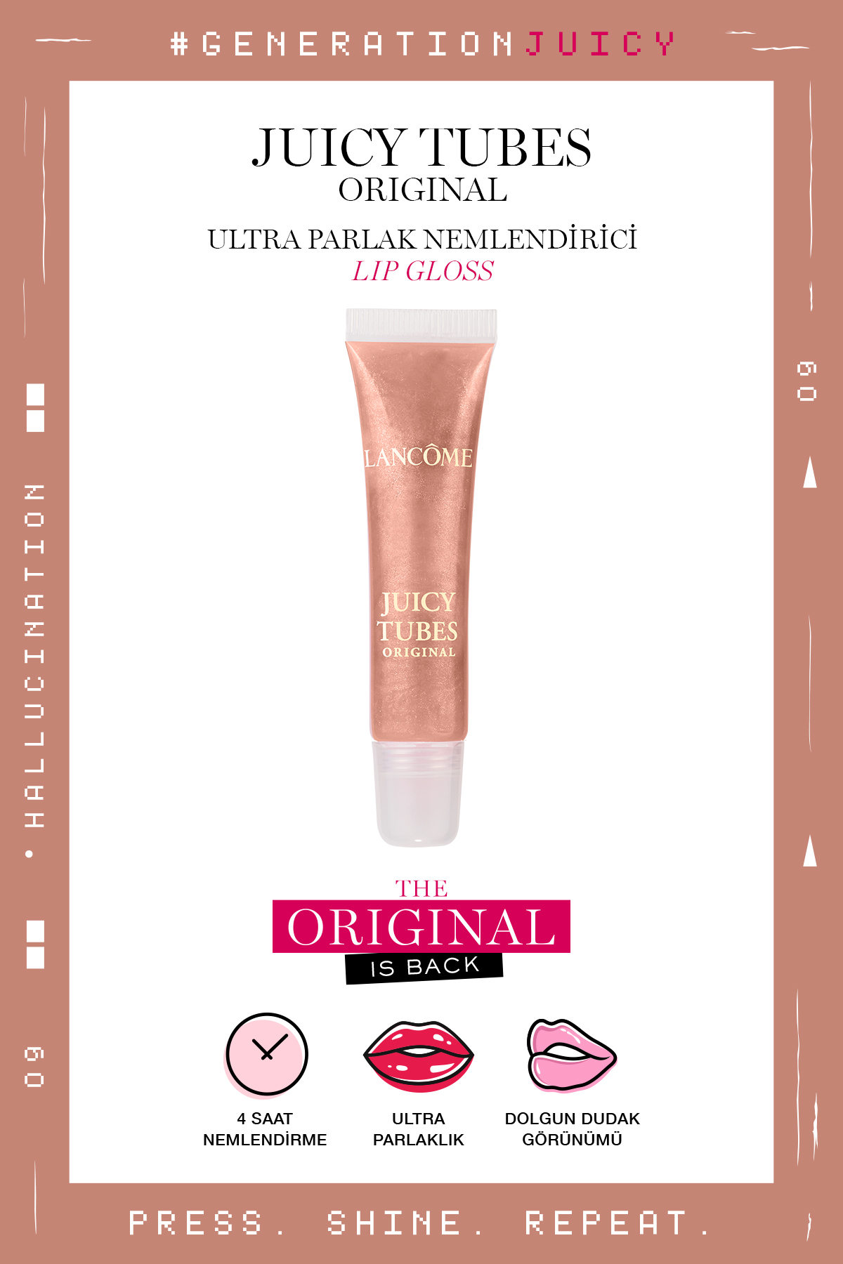 Lancome Juicy Tubes Nemlendirici Lip Gloss Dudak Parlatıcısı 09 Hallucination 3605972352484