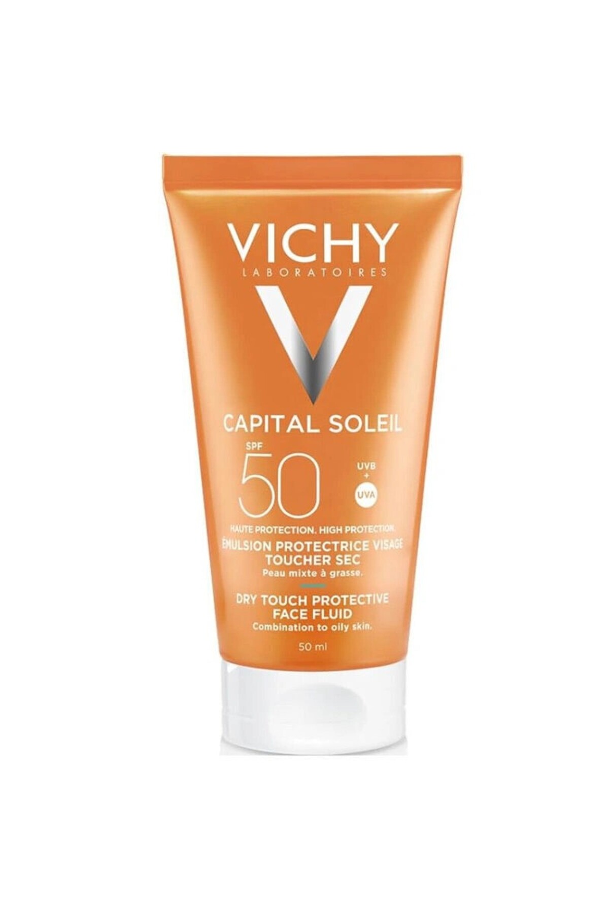 Vichy Ideal Soleil - SPF 50+ Karma Ve Yağlı Ciltler İçin Parlama Karşıtı Yüz Güneş Kremi 50 ml