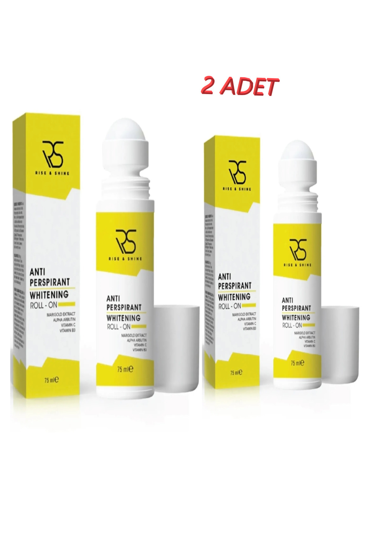 Rise & Shine Rise And Shine Antiperspirant Whitening Roll-on - 75 Ml 2 ADET