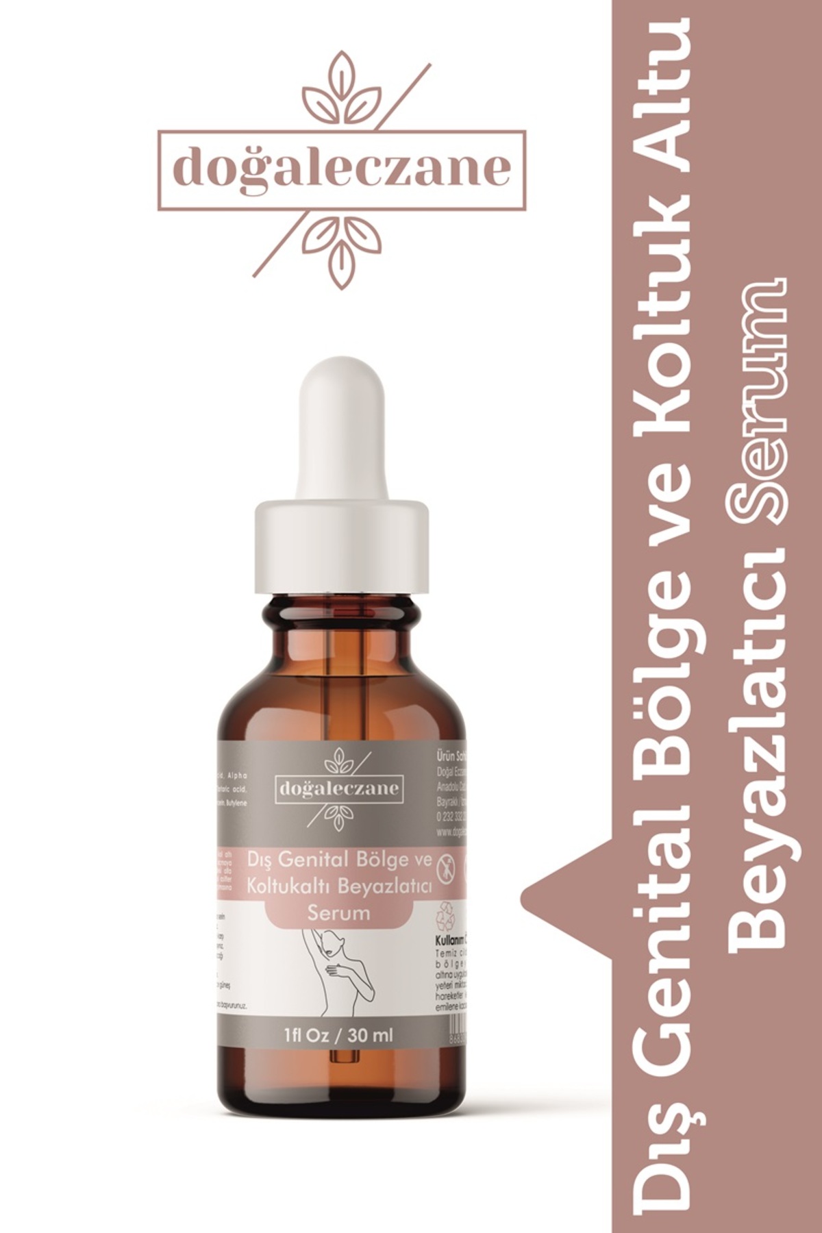 Doğal Eczane Erkekler için Genital Beyazlatıcı Serum Kararma Karşıtı Koku Giderici Serum 30 ml