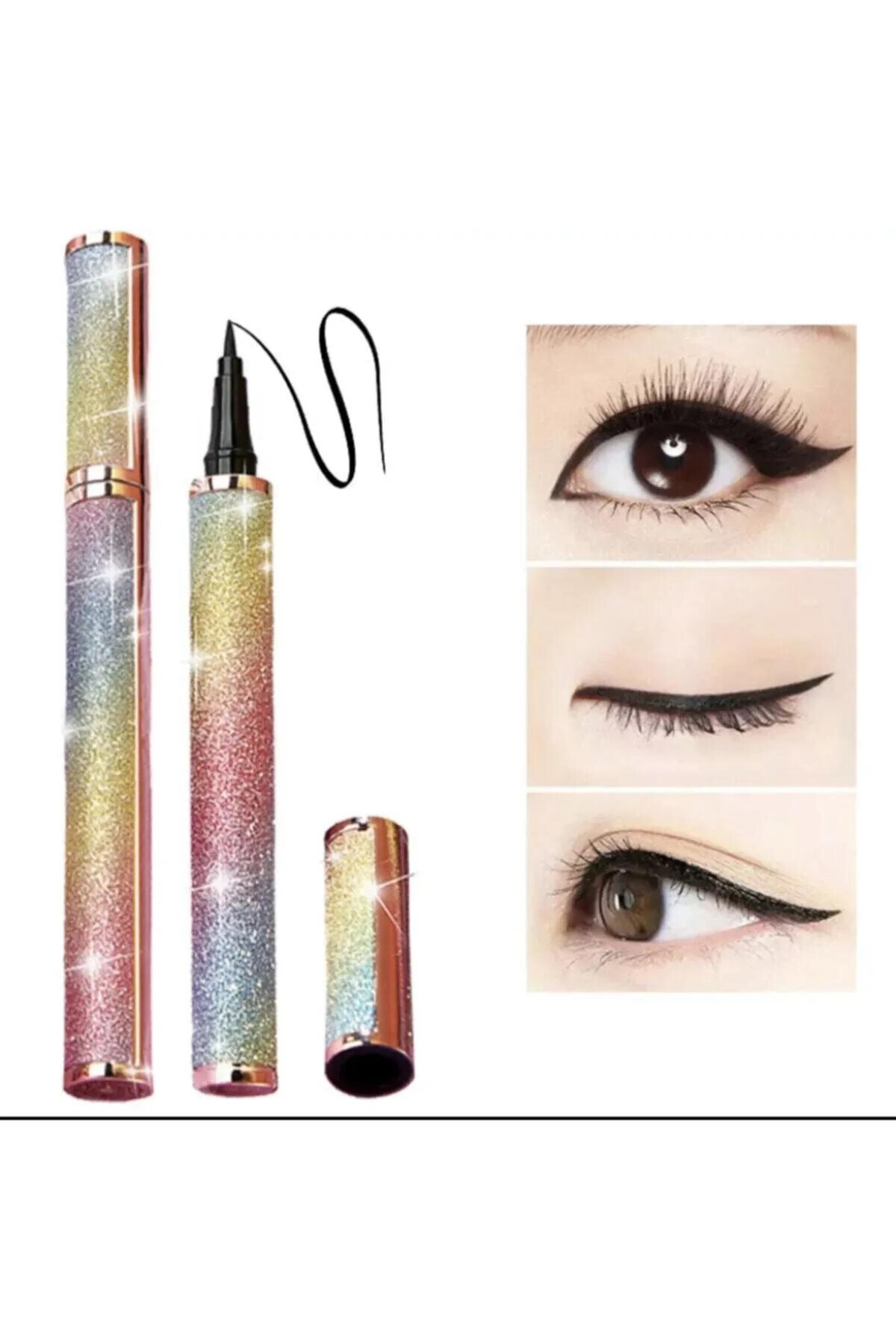 lasting beauty Black Eyeliner Su Geçirmez Dağılmaz Uzun Süre Kalıcı Siyah Göz Kalemi