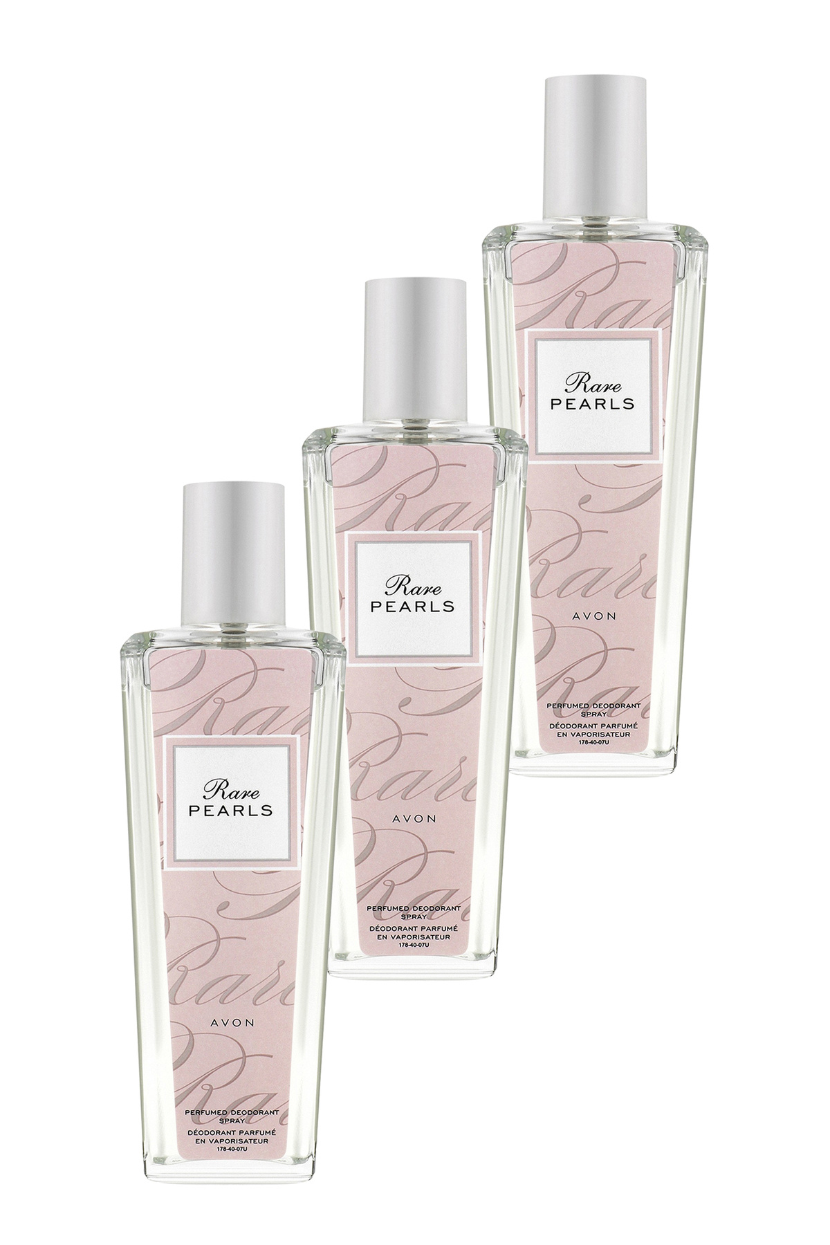 AVON Rare Pearls Parfümlü Deodorant Vücut Spreyi 75 Ml. Üçlü Set