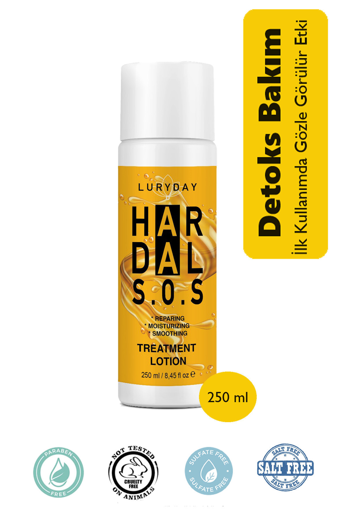 LURYDAY Profesyonel Aşırı Yıpranmış Saçlar Için Hardal S.o.s Acil Detoks Saç Bakım 250 ml