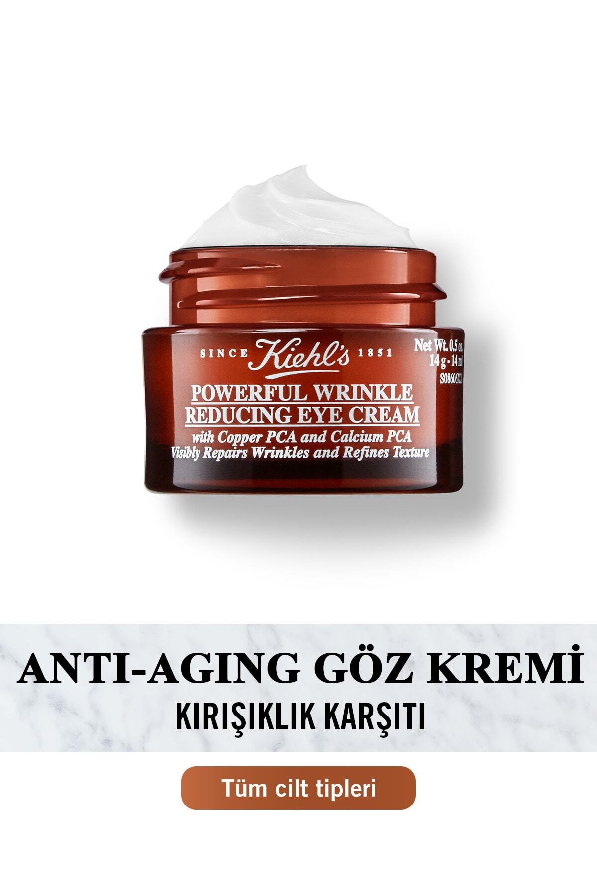 Kiehl's Yaşlanma Karşıtı, İnce Çizgilerin ve Kırışıklıkların Görünümünü Azaltmaya Yardımcı Göz Kremi 14ml