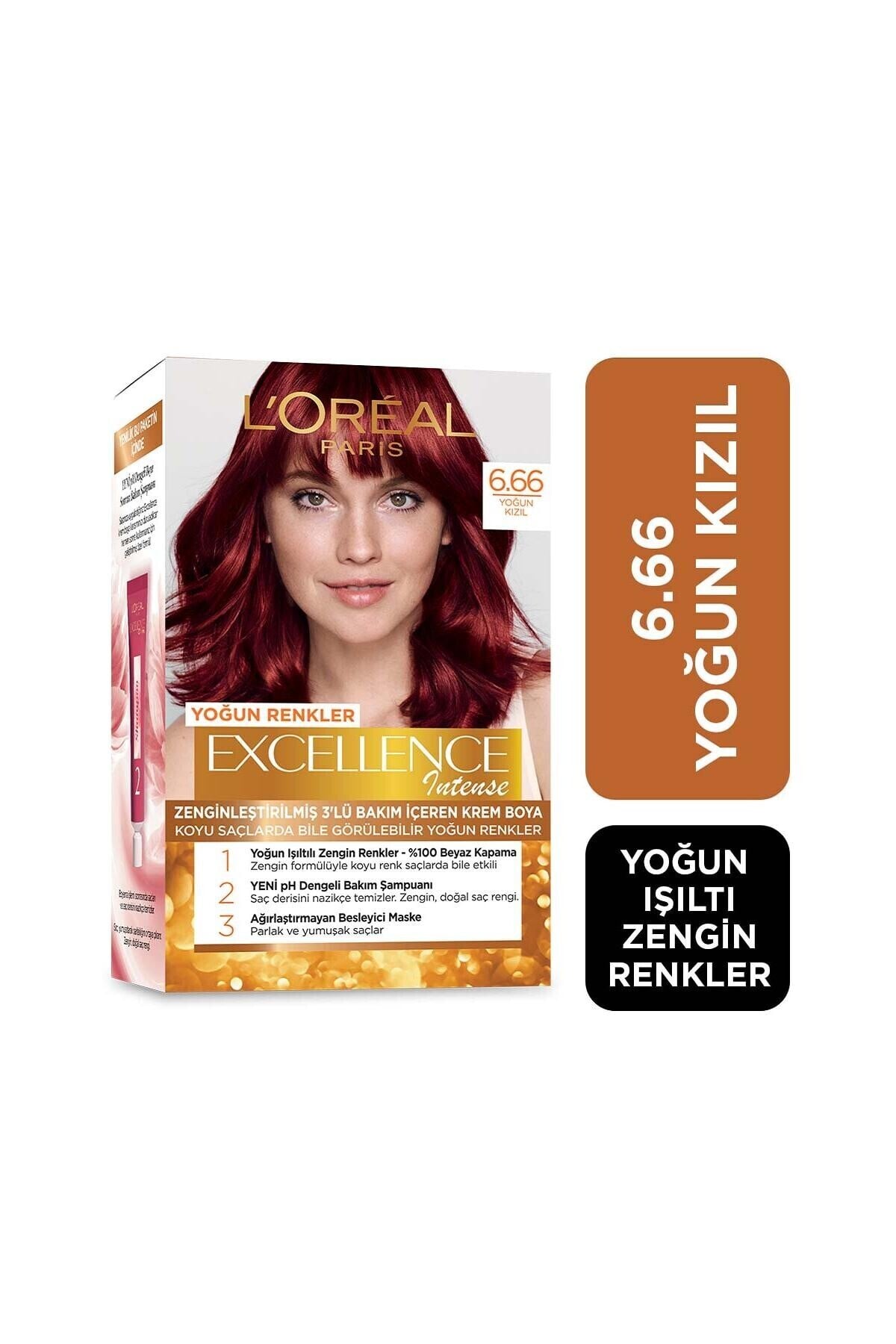 L'Oreal Paris Excellence Intense 6.66 Yoğun Kızıl