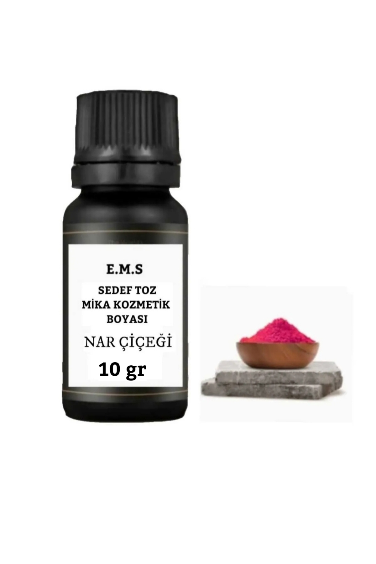 E.M.S AVM Sedef Toz Mika Kozmetik Boyası 10 gr Nar Çiçeği-oje/ruj/peeling/maskara/krem/göz Farı/tırnak Boyası.